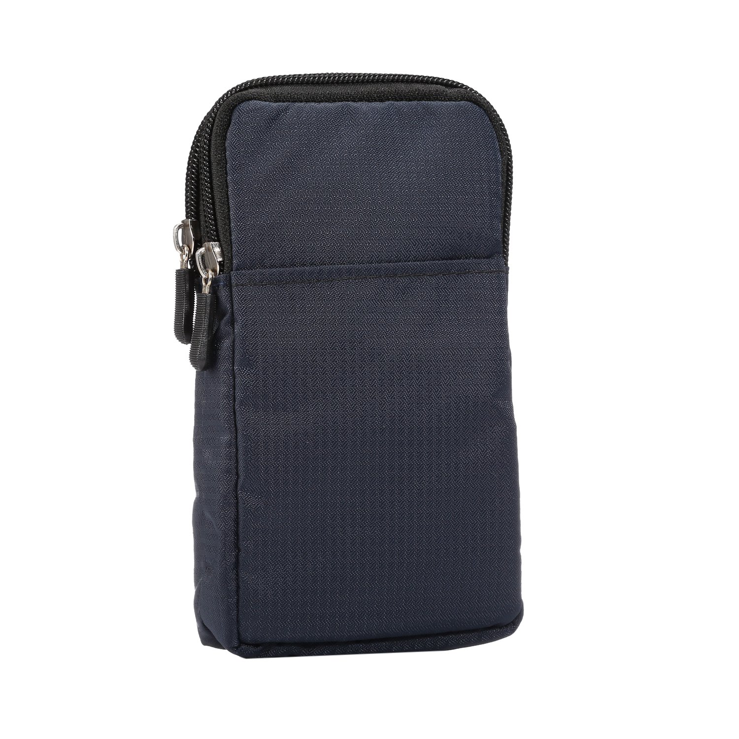 Crossbody Cell Phone Purse Small Mens, Cell Phone Belt Clip Bag Men, Outdoor Travel Vertical Phone Holster Waist Pouch Cellphone Shoulder Messenger Bag Zipper Wallet Holder with Belt Loop Carabiner