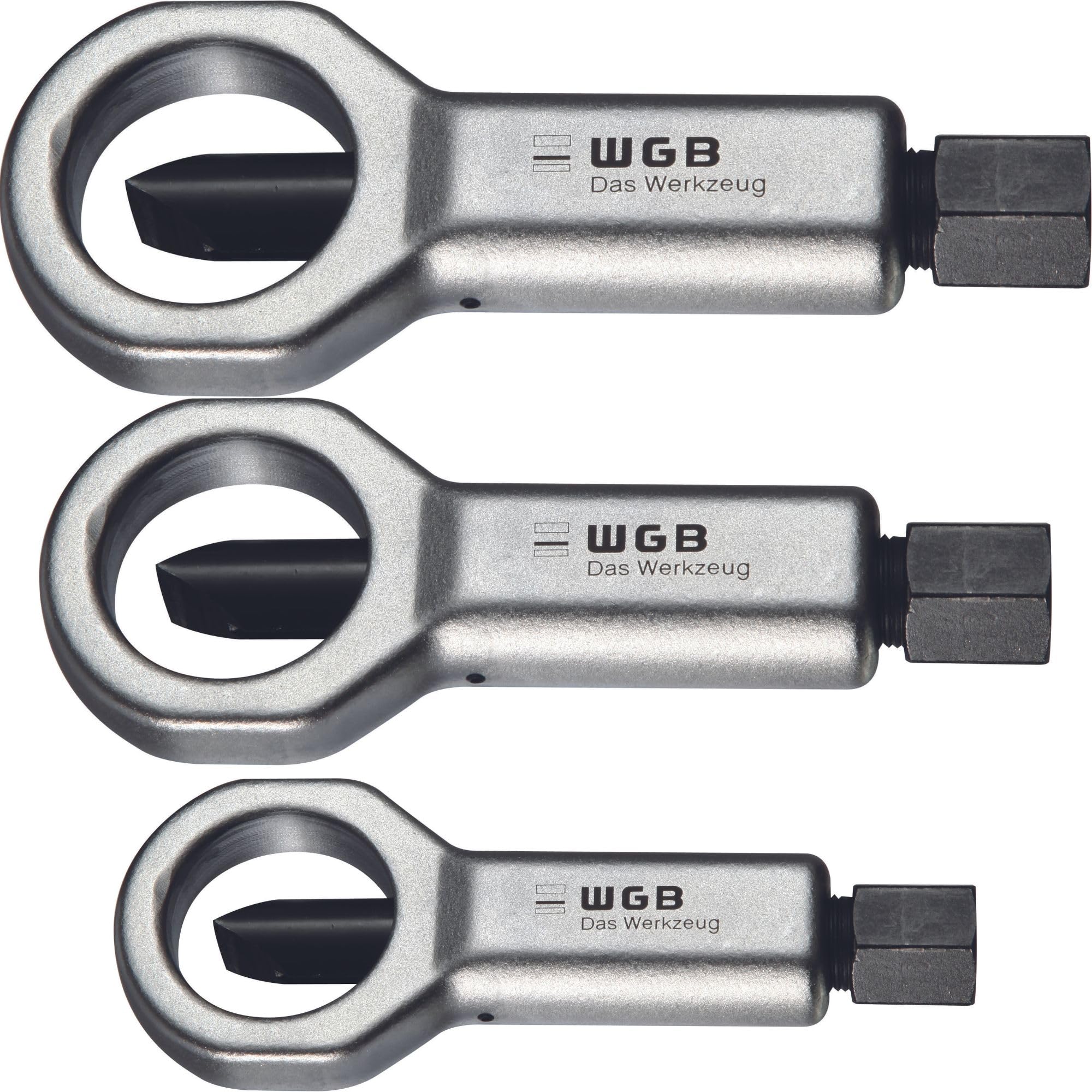 Moersproeierset 3-delig bevat 6-12, 13-22, 17-27 mm | Moeren-sproeierset verchroomd van WGB gereedschap | groefsplitter | 90020