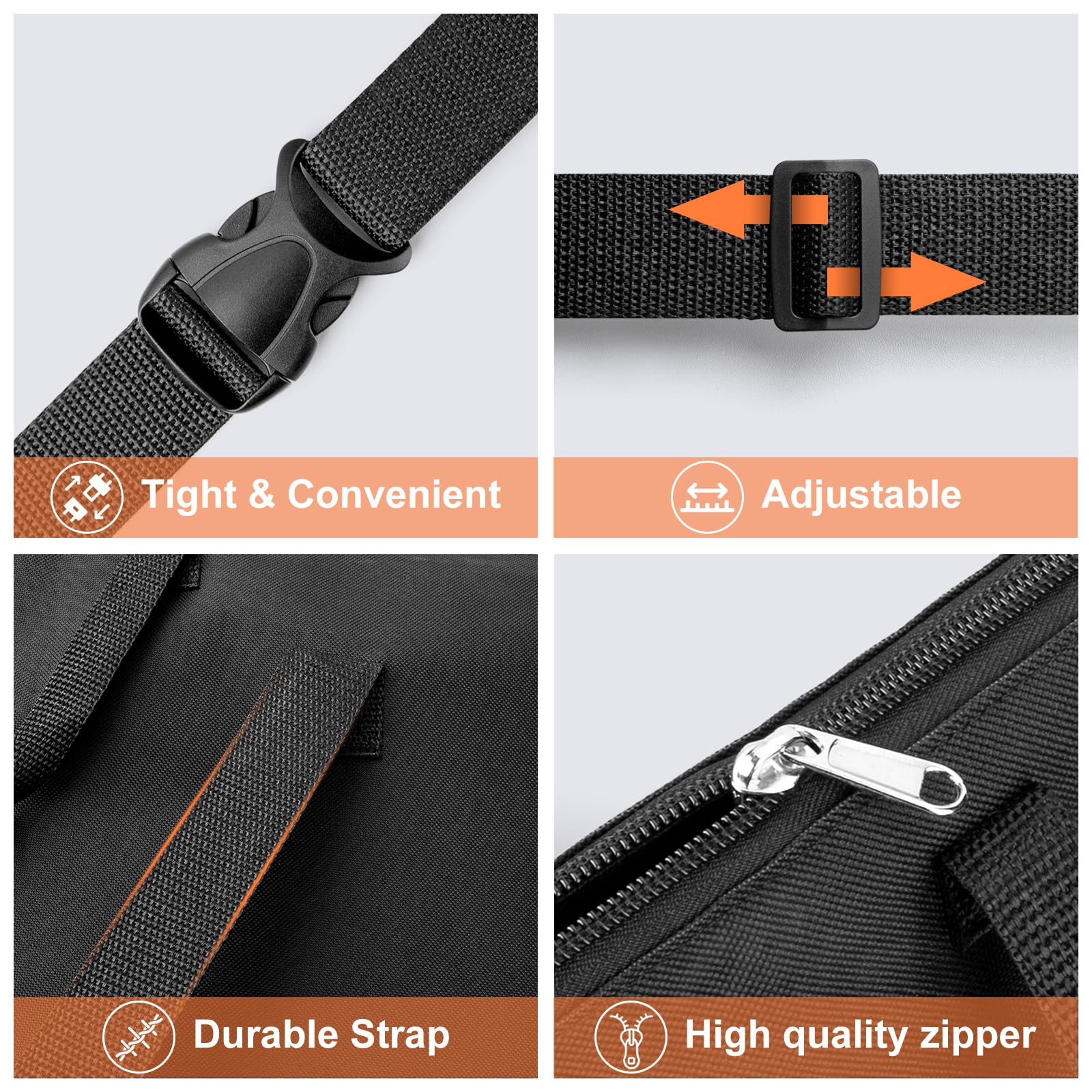 GOTIDEAL Bolsa de arte ligera, 18 x 24 pulgadas, impermeable, con hombro y asa, bolsa de transporte de almacenamiento para obras de arte, bocetos, dibujos, lienzo, póster de fotografía