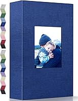 Vista 18 de popotop - Álbum de fotos de 4 x 6 pulgadas con 100 fotos, libros de fotos con 100 bolsillos verticales, cubierta de lino para fotos familiares