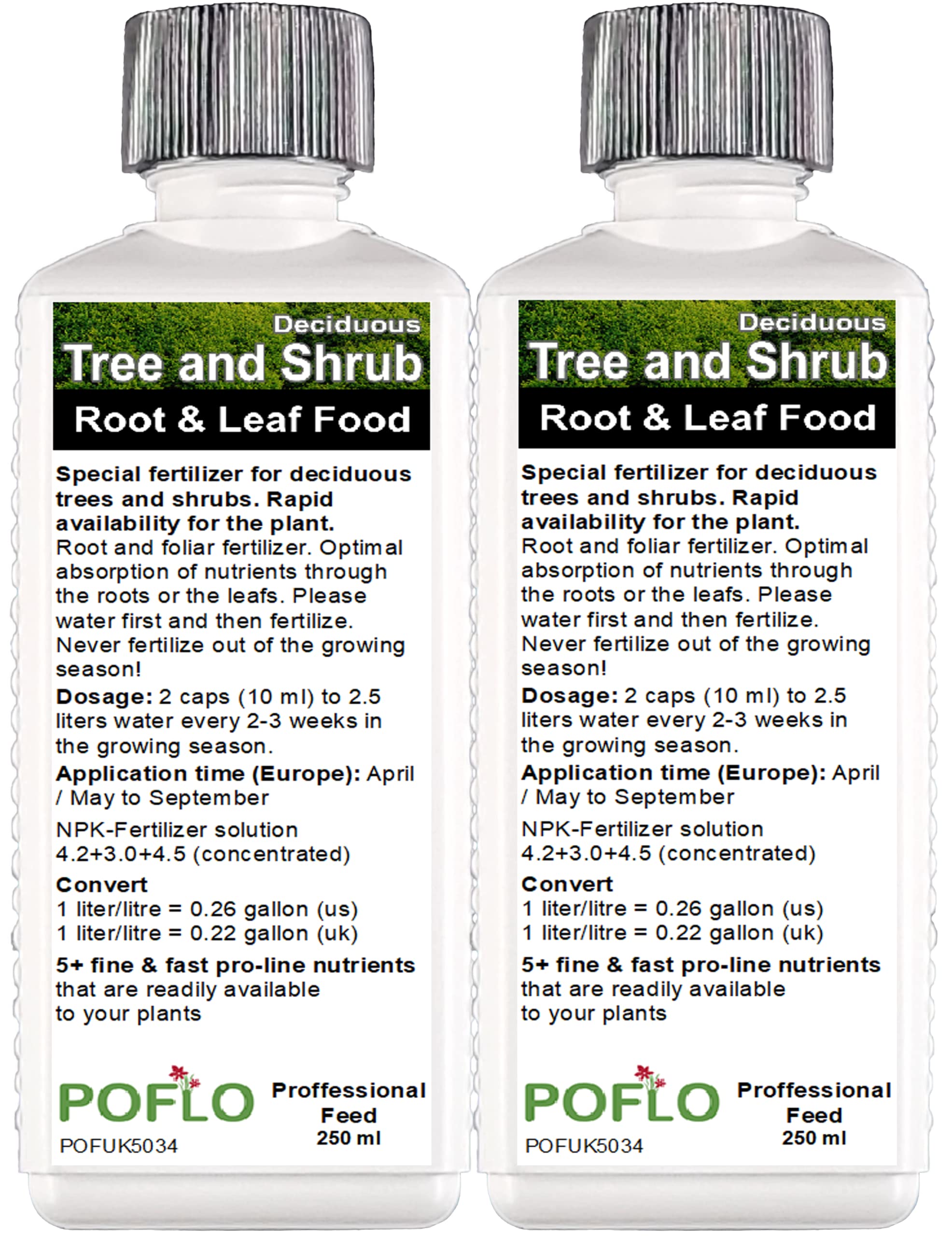 Buy POFLO Tree and Shrub Liquid Fertilizer HighTech NPK, Root Soil