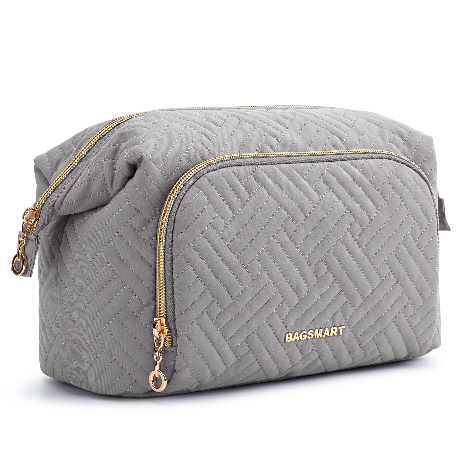 BAGSMART Makeup Bag Cosmetic Pouch, GreyBAGSMART Makeup Bag Cosmetic Pouch, Grey
