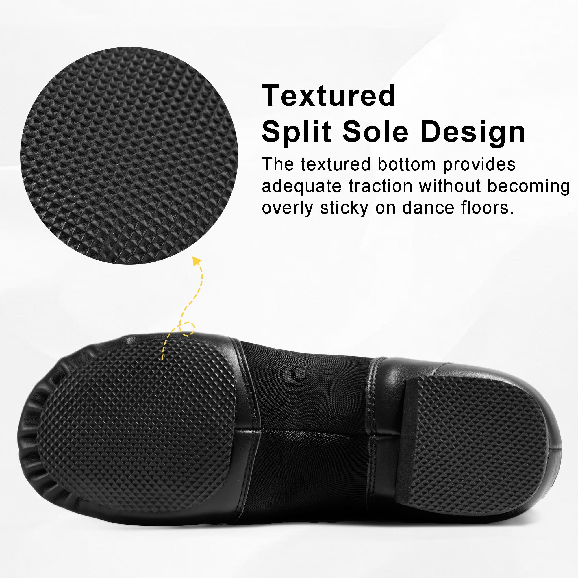 Girls Jazz Shoes Split Sole Slip on Dance Shoes for Kids