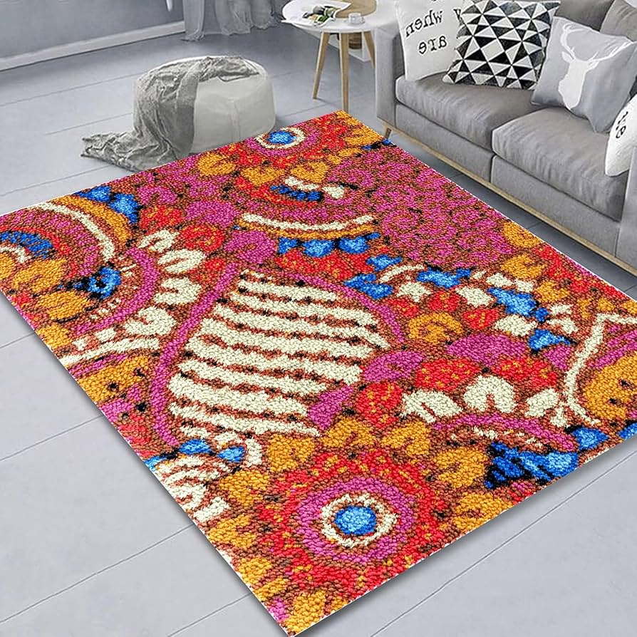 Amazon.co.jp: ラッチフックラグキット大人初心者向けパンチ