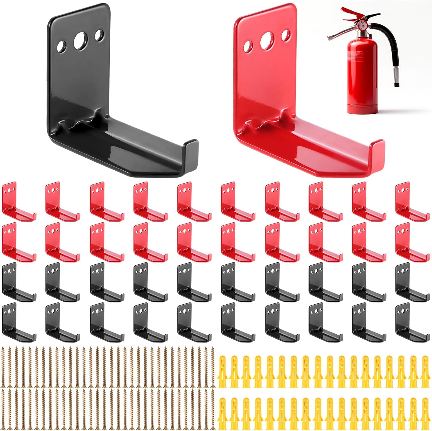 Hicarer 40 Pcs Fire Extinguisher Mount, Wall Hook, Home Fire
