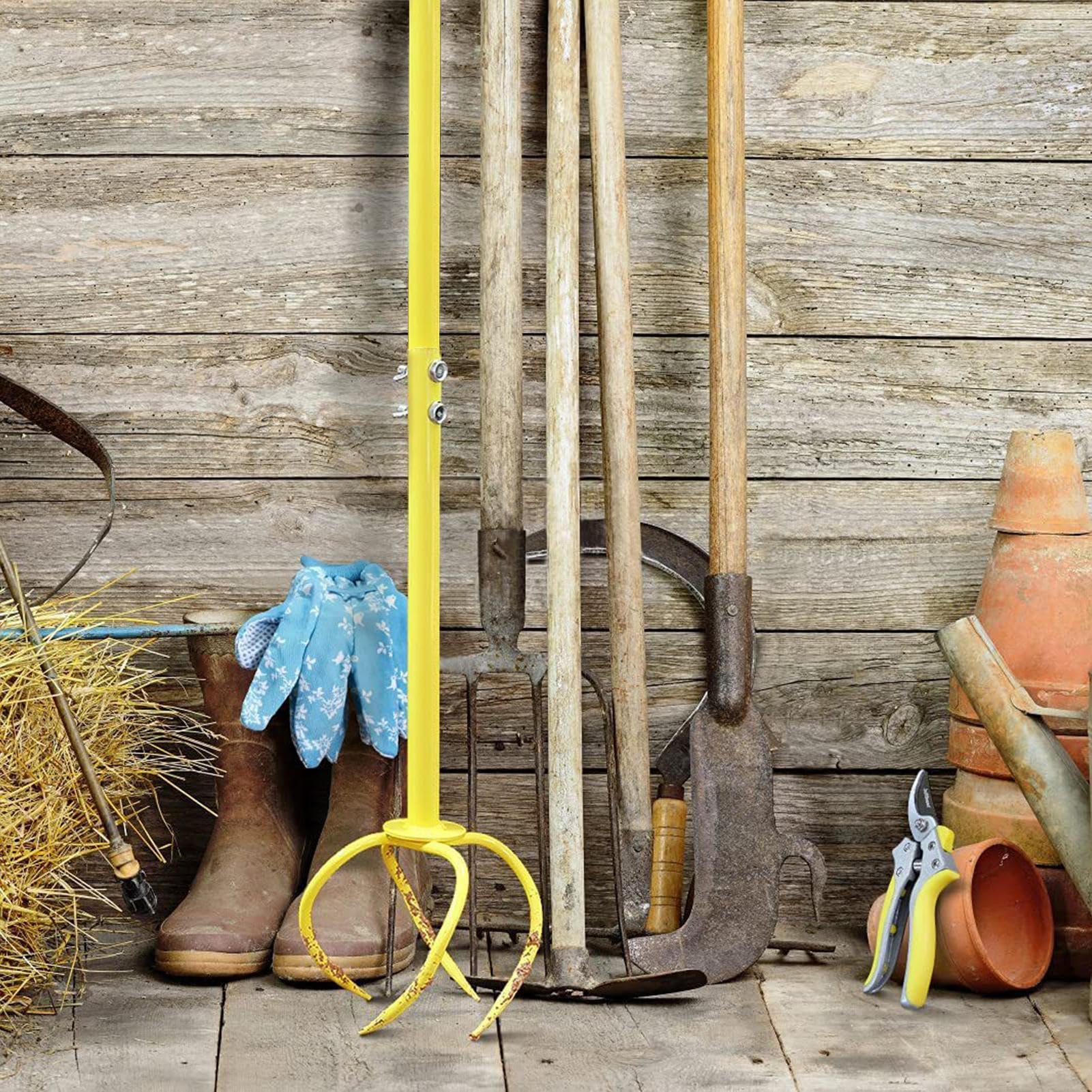 Garden Twist Pinne Manuell - Garten Twist Grubber | Garten Krallen | Werkzeug | Abnehmbare Gartenarbeit Handwerkzeuge Hacke Gartenwerkzeug | Tragbarer Drehgrubber Gartenwerkzeug Grasentferner We