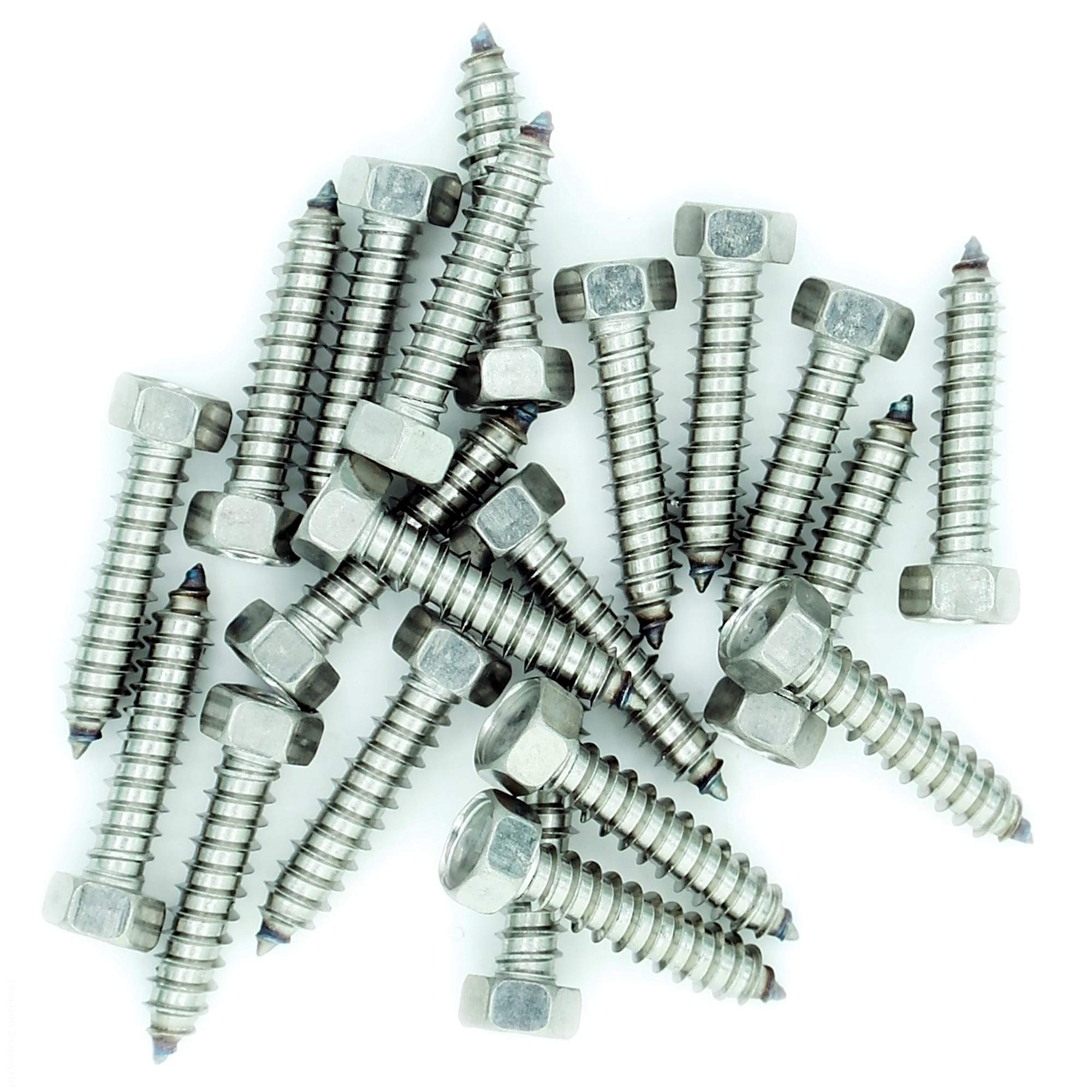 Singularity Supplies No.8 X 1.5 (4.2Mm X 38Mm) Hex Self-Tapping Screw - Stainless Steel (A2) (Pack Of 20)