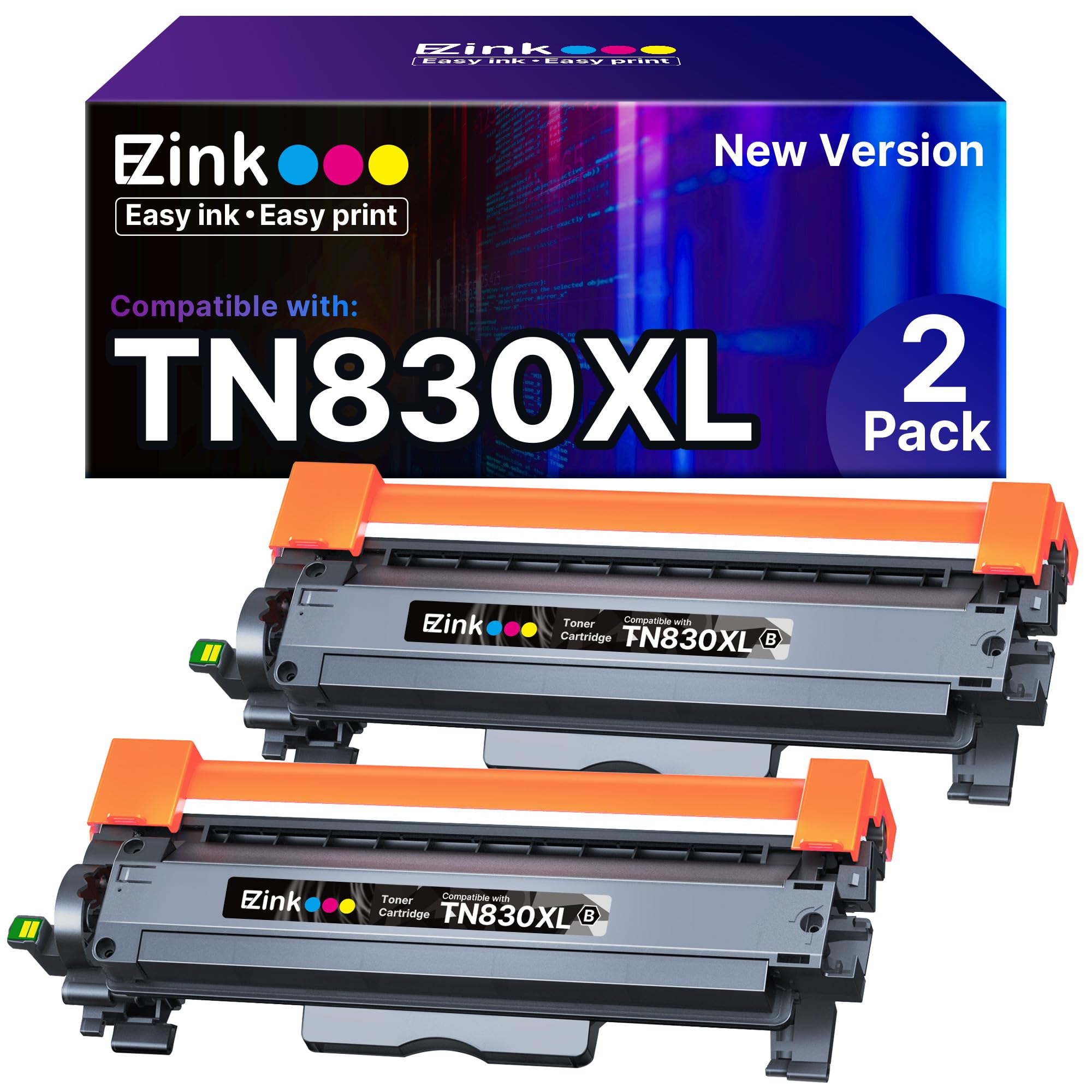 E-Z Ink Compatible Toner Cartridges Replacement for Brother TN830XL Toner Cartridges, high Page Yield tn830xl Toner cartridges