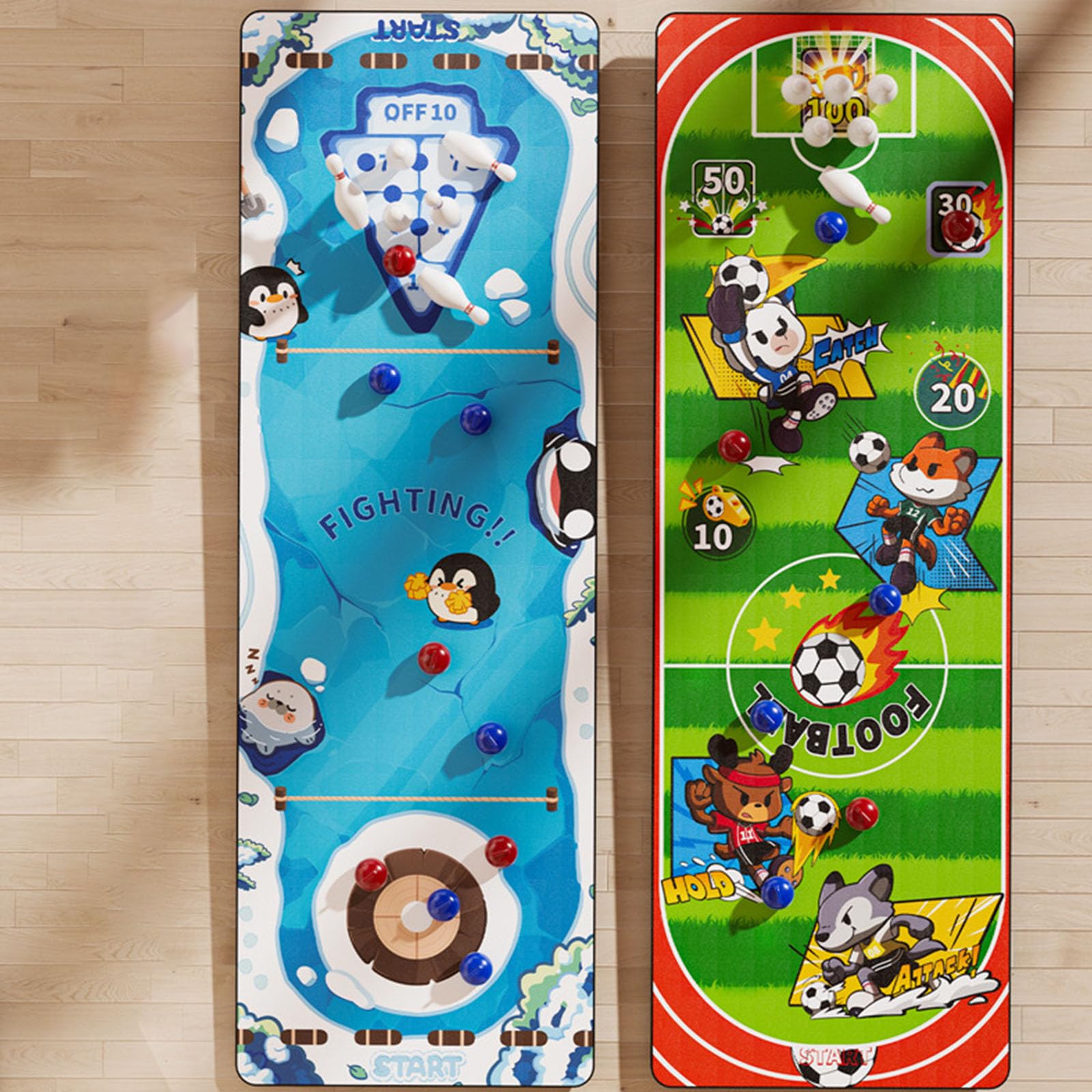 Gioco educativo da Tavolo in Gomma per Bambini dai 3 Anni in Giocattolo didattico interattivo con Bordi sicuri Tavolo familiare Portatile Giocattolo didattico per Bambini