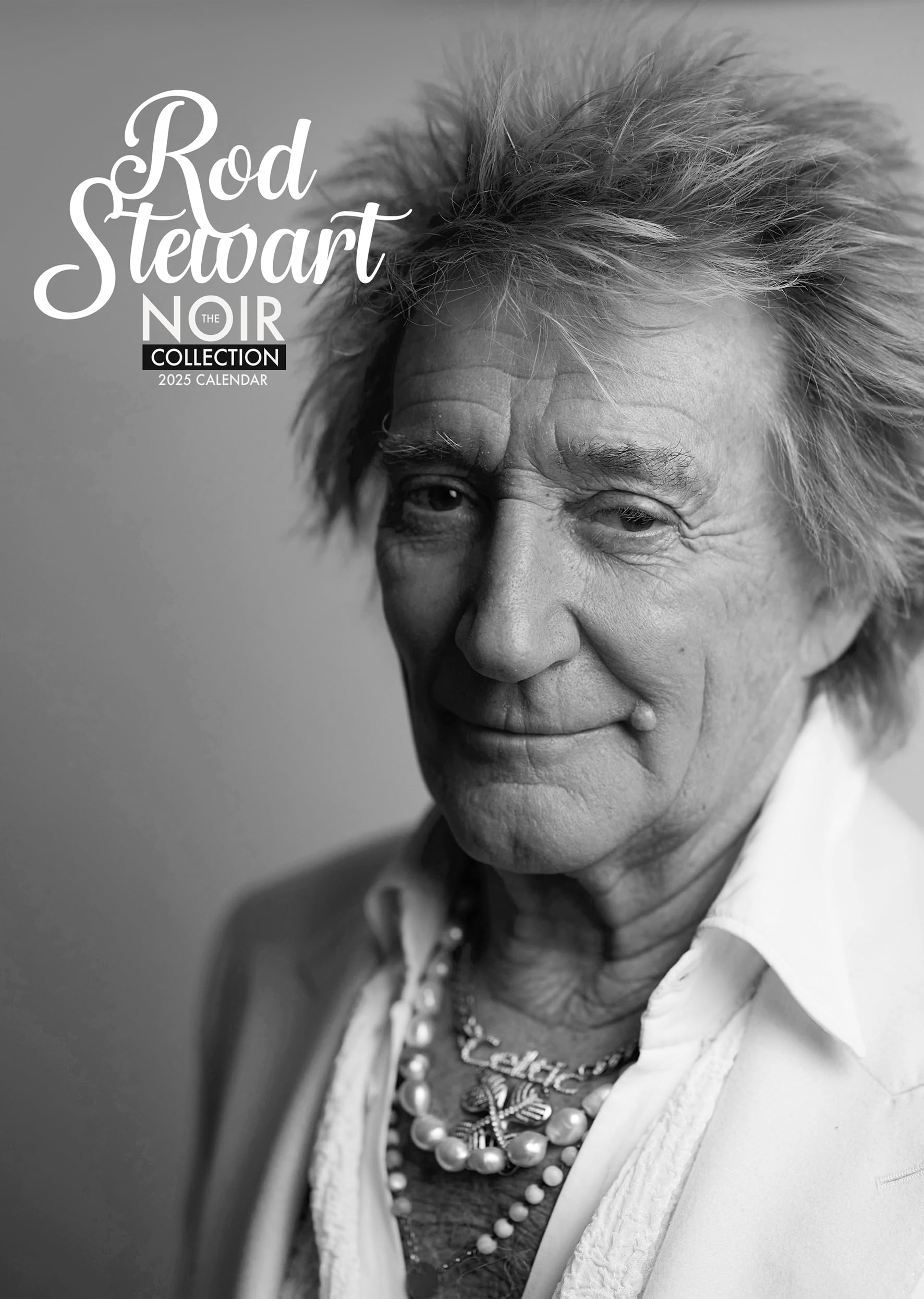 Rod Stewart 2025 A3 Limited Edition Noir Collection Wirobound Wall Calendar Ideal for a Birthday or Xmas Gift