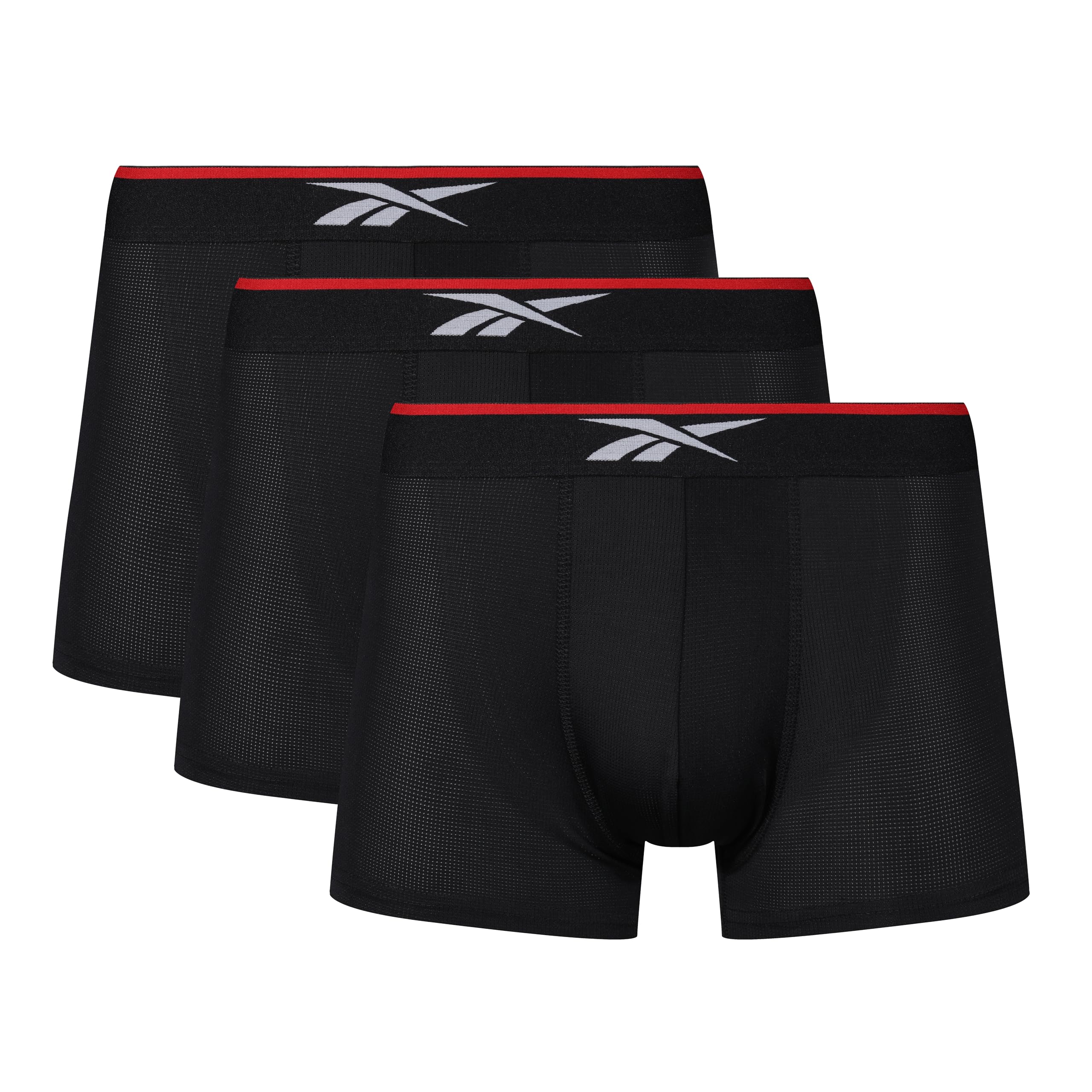 Reebok Glynn Boxers for Men | Pack of 3 Sports Trunks, Breathable & Stretchable Men's Underwear | Multipack Boxer Shorts