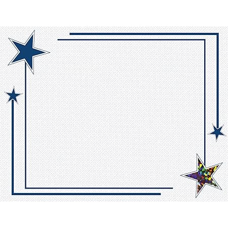 Amazon Com Geographics Rising Star Holographic Foil Certificates 8 5 X 11 12 Pack 48676 Office Products