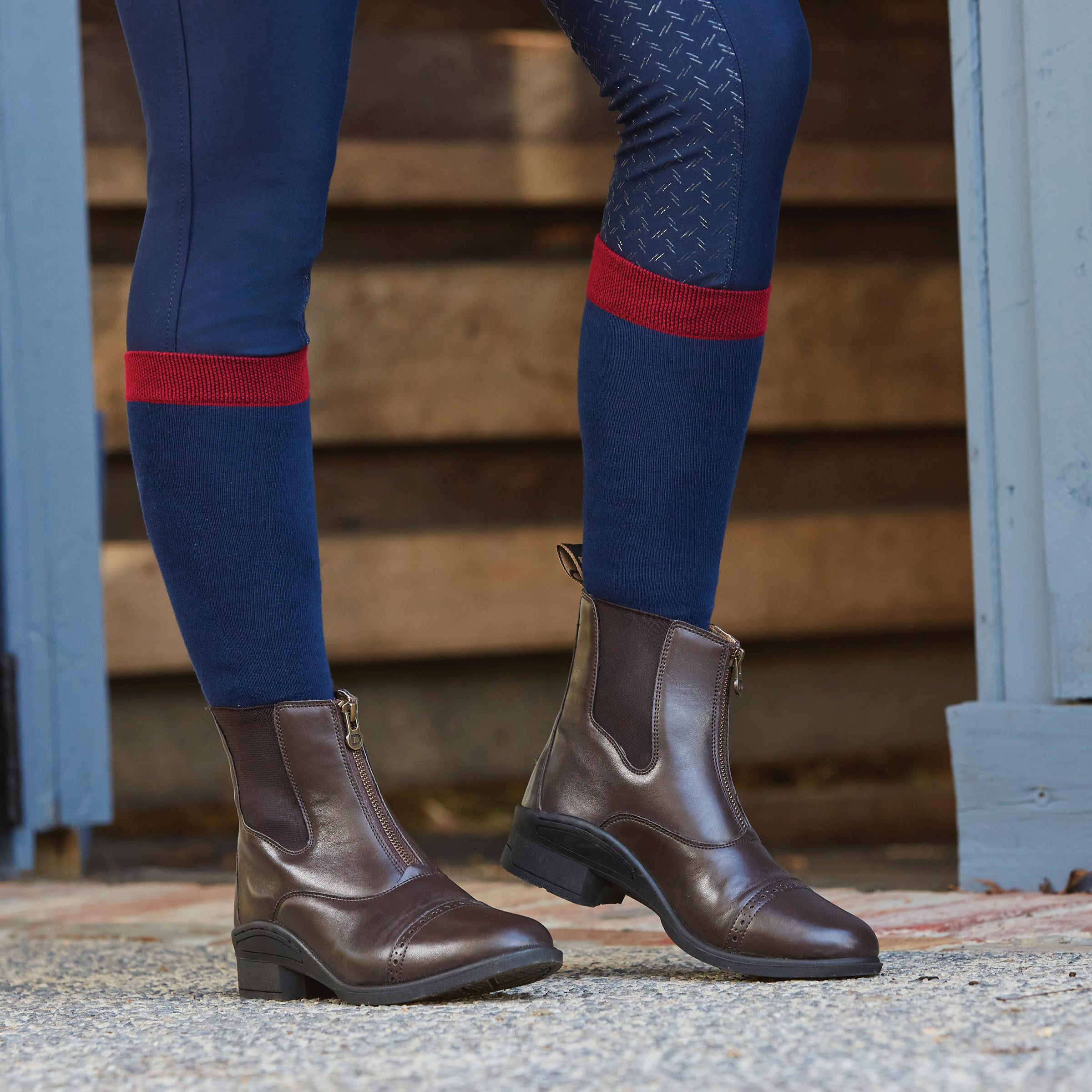 Dublin - Botas Cortas para Montar Altitude Cremallera para Niños/Niñas (30 EU) (Marrón)