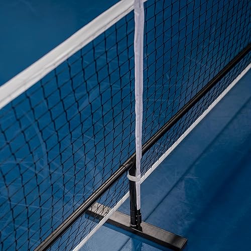 Miniatura 16 de ONIX Pickleball 2 en 1 Juego de red portátil de tamaño reglamentario y red de práctica incluye estuche de transporte con ruedas