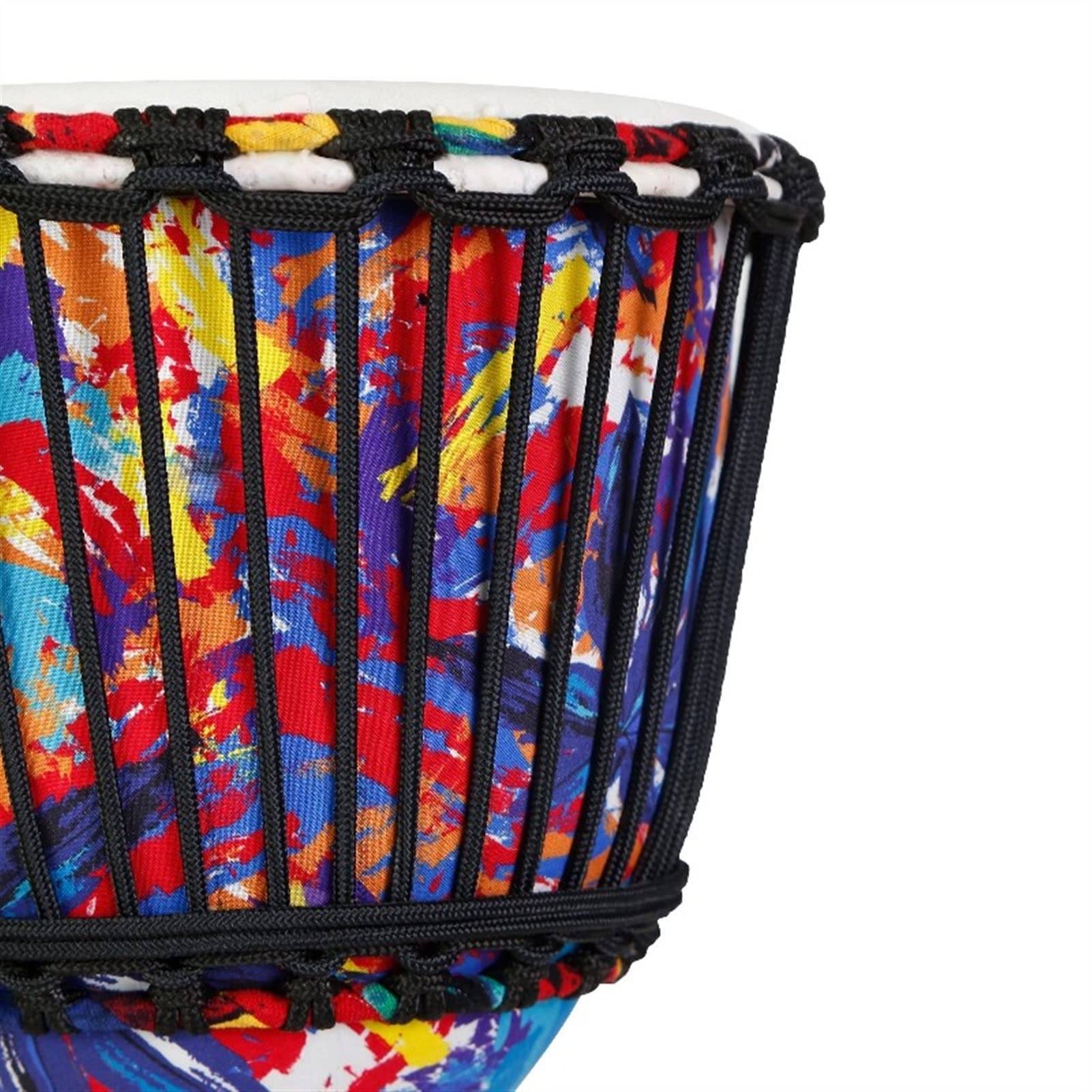 FLFL Djembe Tambor Piel De Oveja De 10 Pulgadas Abdominales Cuerpo Ligero Portátil Djembe Niños Grandes Escuela Primaria Principiante Jugando Azul Leaf