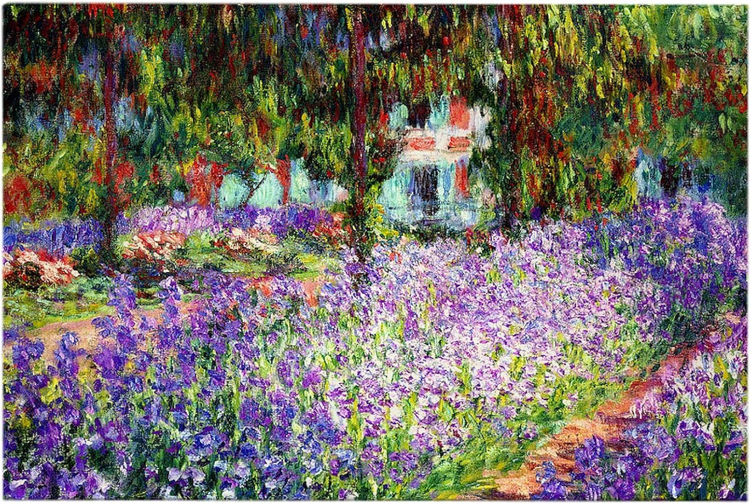 CafePress Monet Irises In Garden Rectangle Magnet, 3"x2" Refrigerator Magnet
