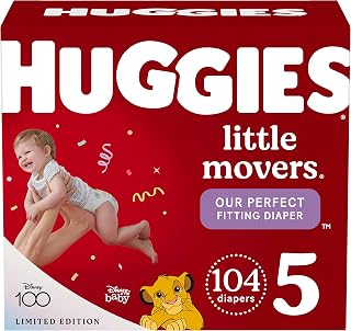 Huggies Little Movers Diapers, Size 5, Mega Colossal, 104 Ct