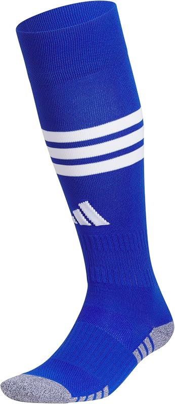 medias multideportivos sobre la pantorrilla con aro de 3 rayas adidas 1 par | Unisex, paquete de 1, zonas de impacto acolchadas, soporte para arco y tobillo, absorbe la humedad, se mantiene en forma, listo para jugar y practicar