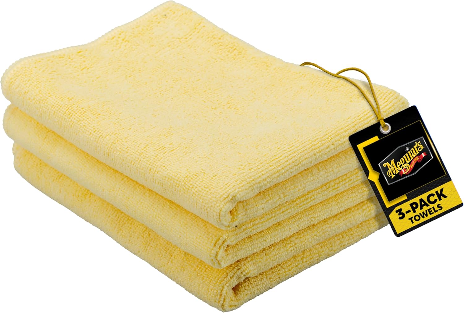 Product image of Meguiar's Supreme Shine Microfiber Towels for Cars, Absorbent Ultra-Plush Car Microfiber Towel Set for Effectively Removing Car Care Products Without Leaving Swirls, 3 Pack
