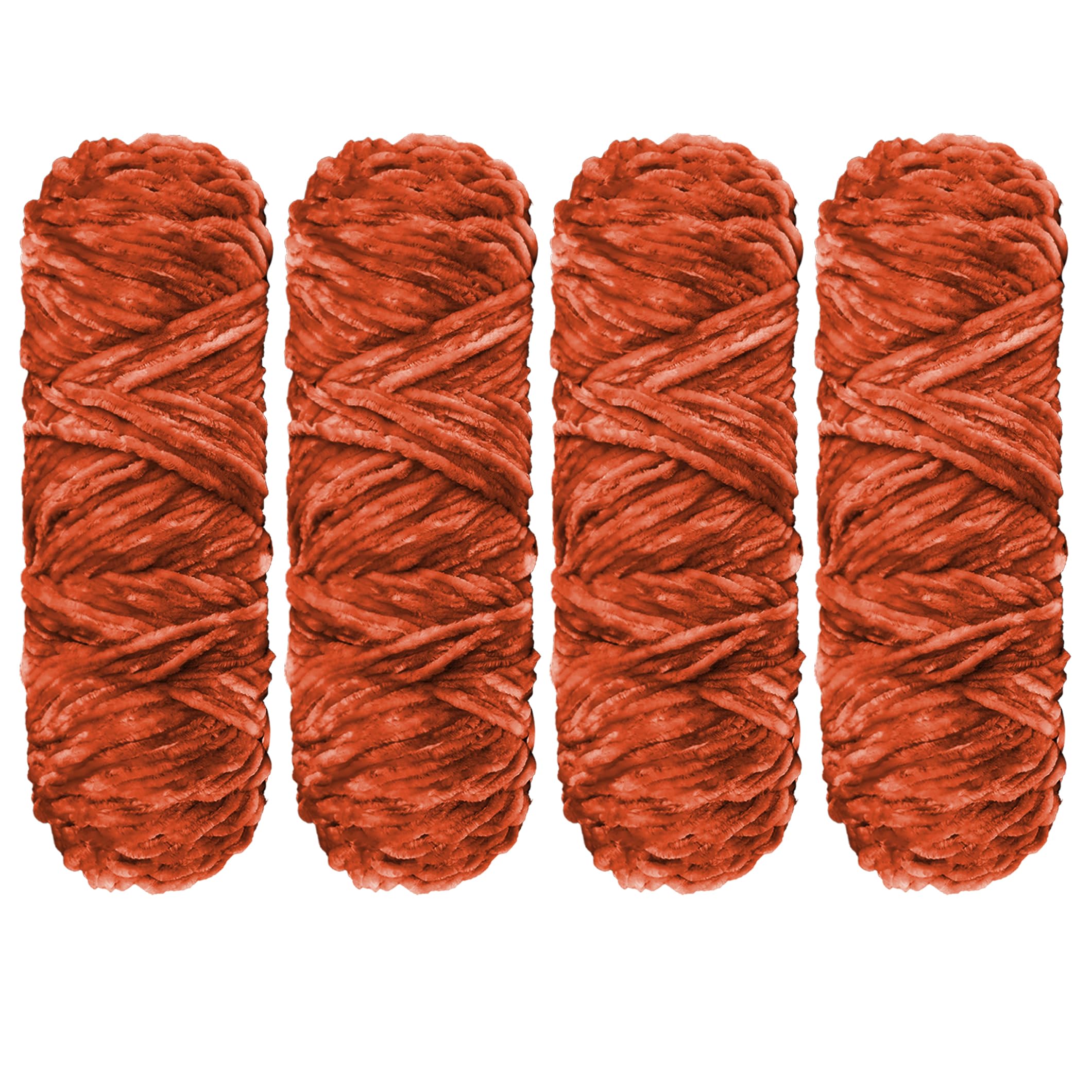 YINVA Wolle Zum Häkeln 400g(4pcs×100g) Flauschige Wolle Velvet Babywolle Weiche