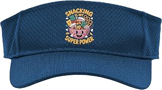 Funny Snacking Snacks Joke Men Women Kids Students Teenager Sport Sun Visor