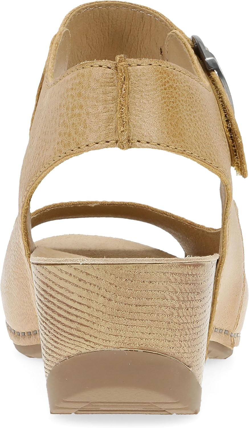 Dansko Tiana Slip-On Platform Sandal for Women – Cushioned, Contoured Footbed for All-Day Comfort and Support – Hook & Loop Strap with Buckle Detail – Lightweight Rubber Outsole