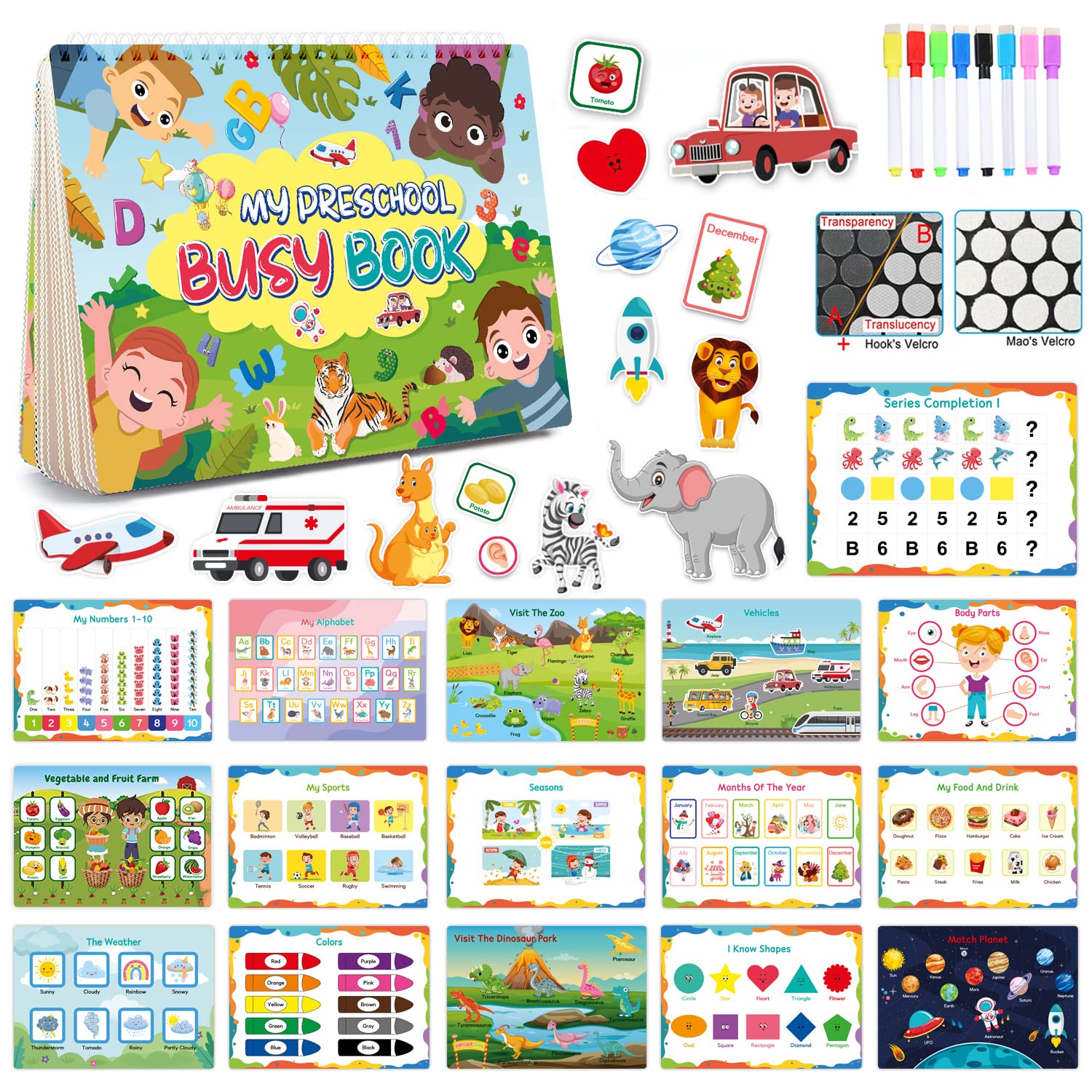 Amazon.co.jp: Button Moon ビジーブック はってはがせるシールブック