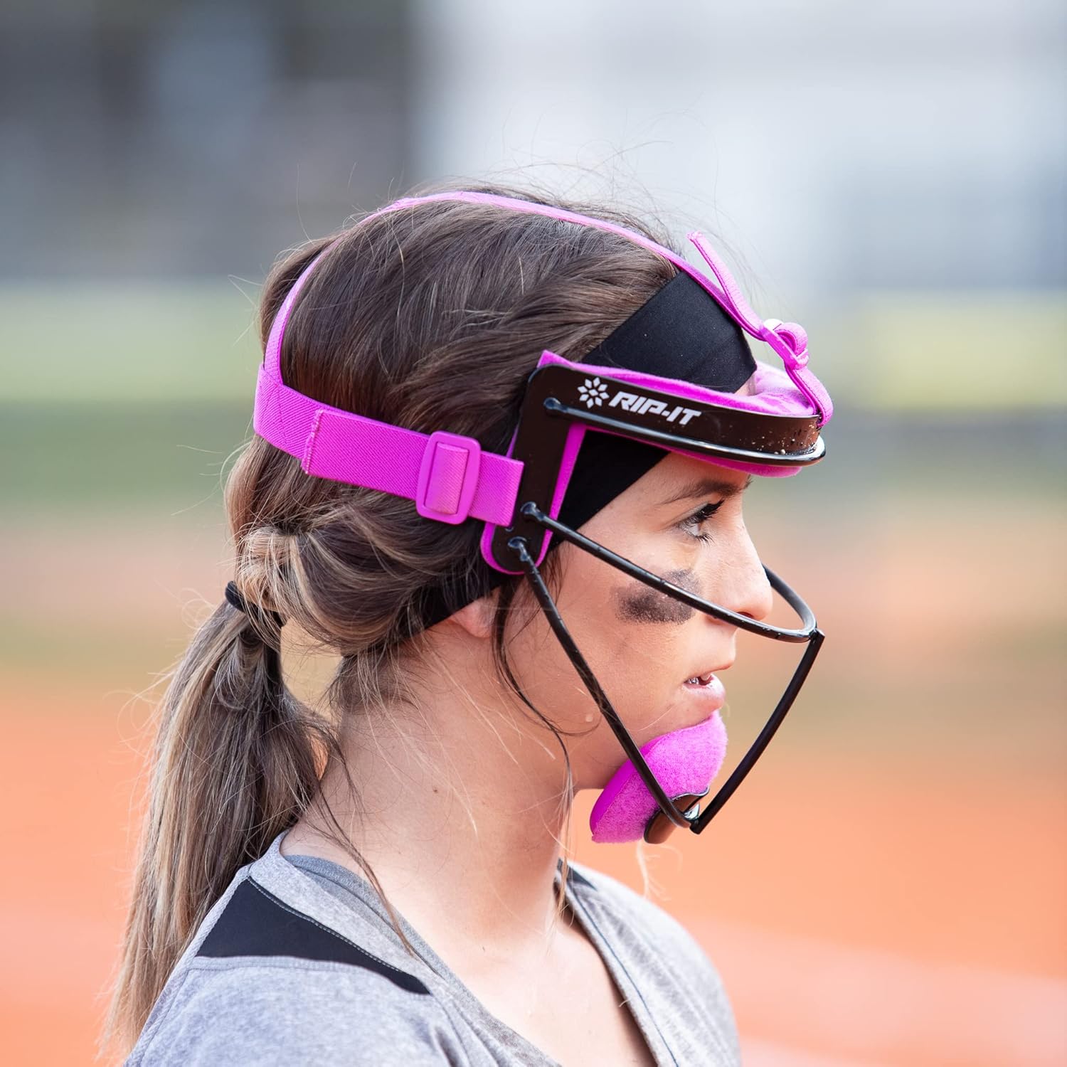 RIP-IT Defense Softball Fielder’s Mask – Lightweight Secure Fit Provides Does Not Obstruct View – Ponytail Friendly : Baseball Catchers Masks : Sports & Outdoors