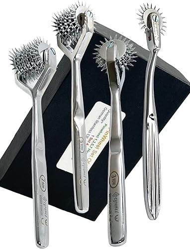 Miniatura 2 de Juego de 4 piezas alemán de alta calidad para diagnóstico neurológico Wartenberg Sensorial, rueda de pasador de rueda 1, 3, 5, 7 cabezales, calidad