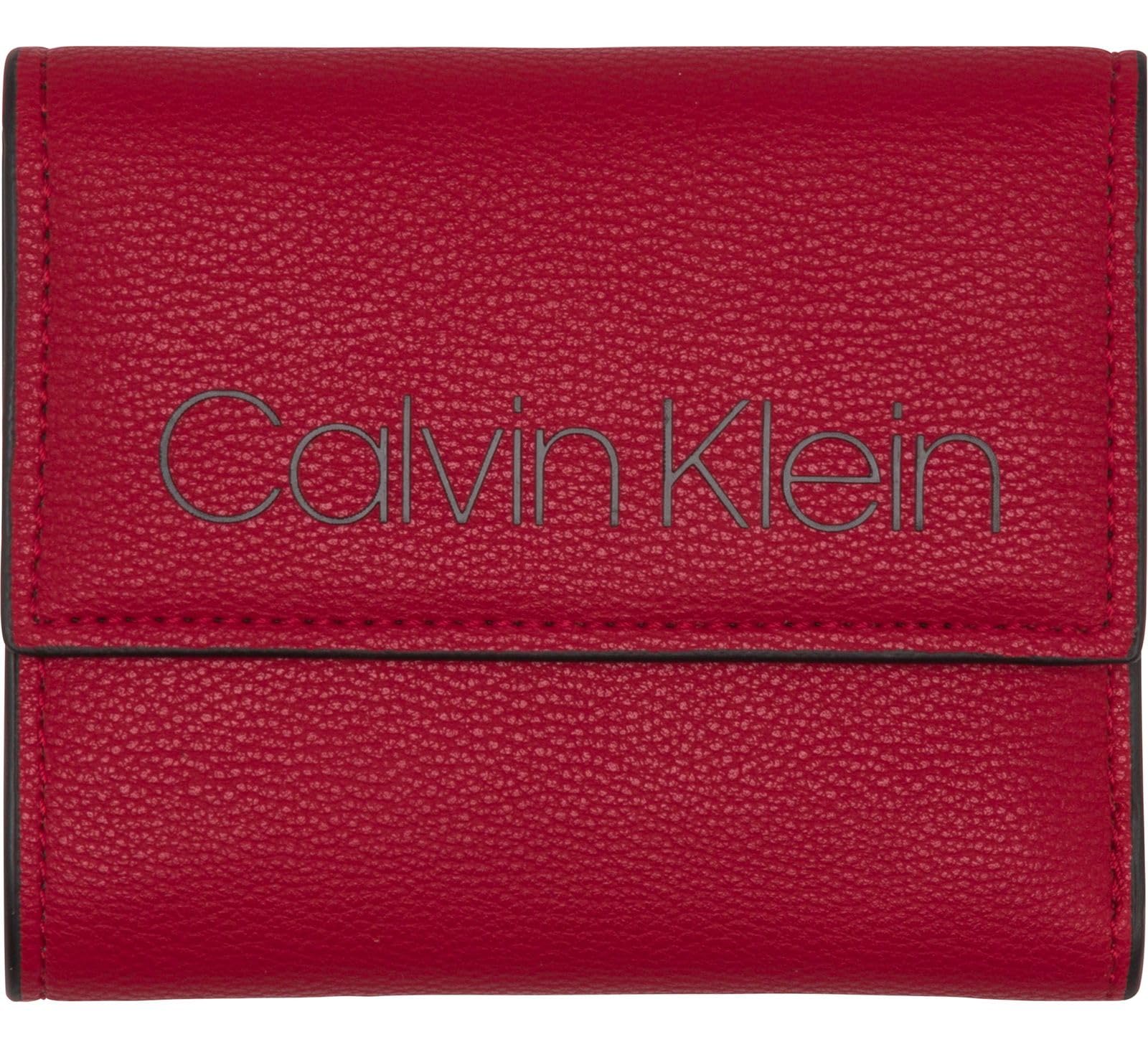 Calvin Klein Collegic Trifold Rouge avec rangements cartes optimisés
