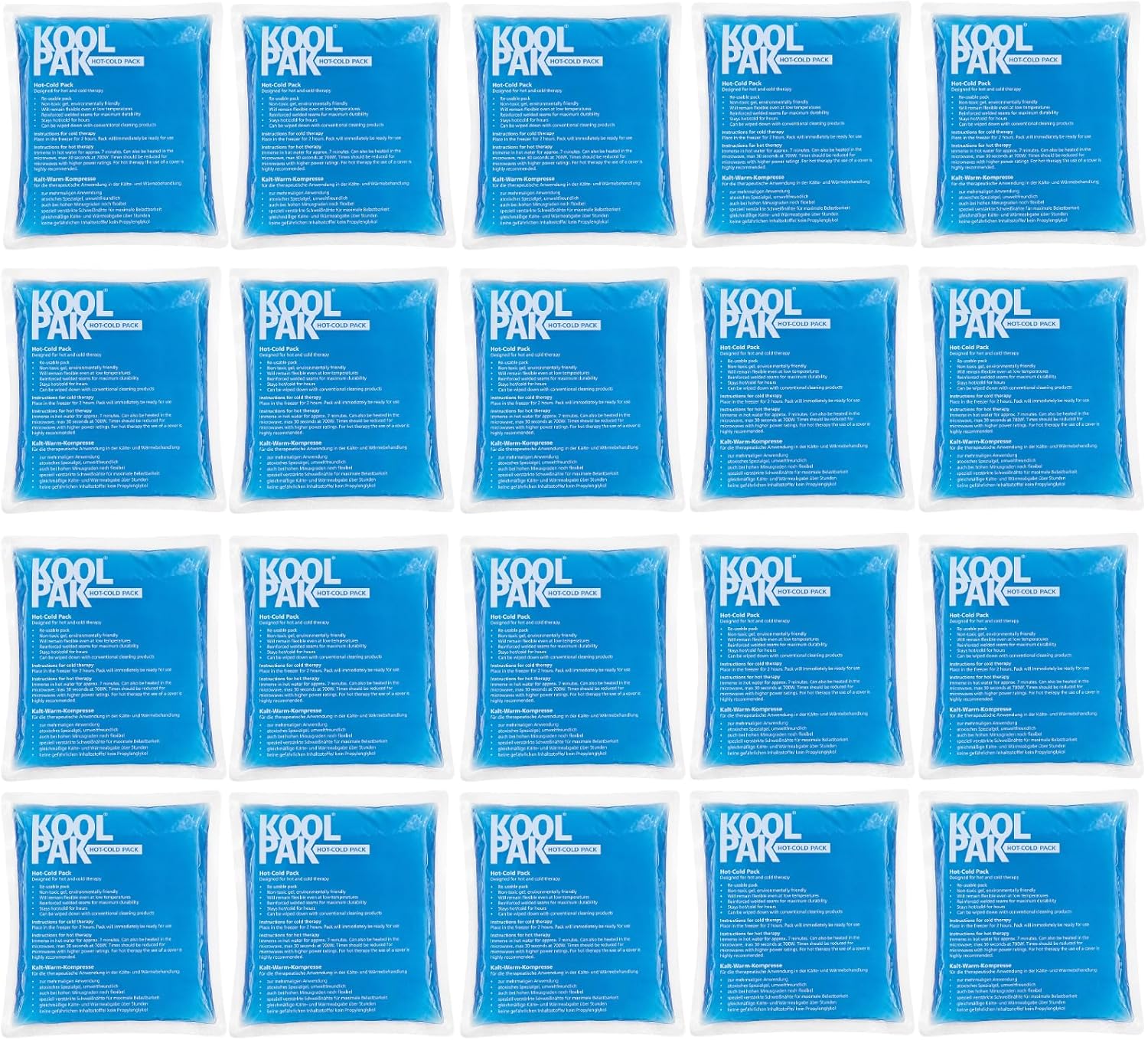 Koolpak Reusable Hot and Cold Gel Pack - Small - 13cm x 14cm (5)