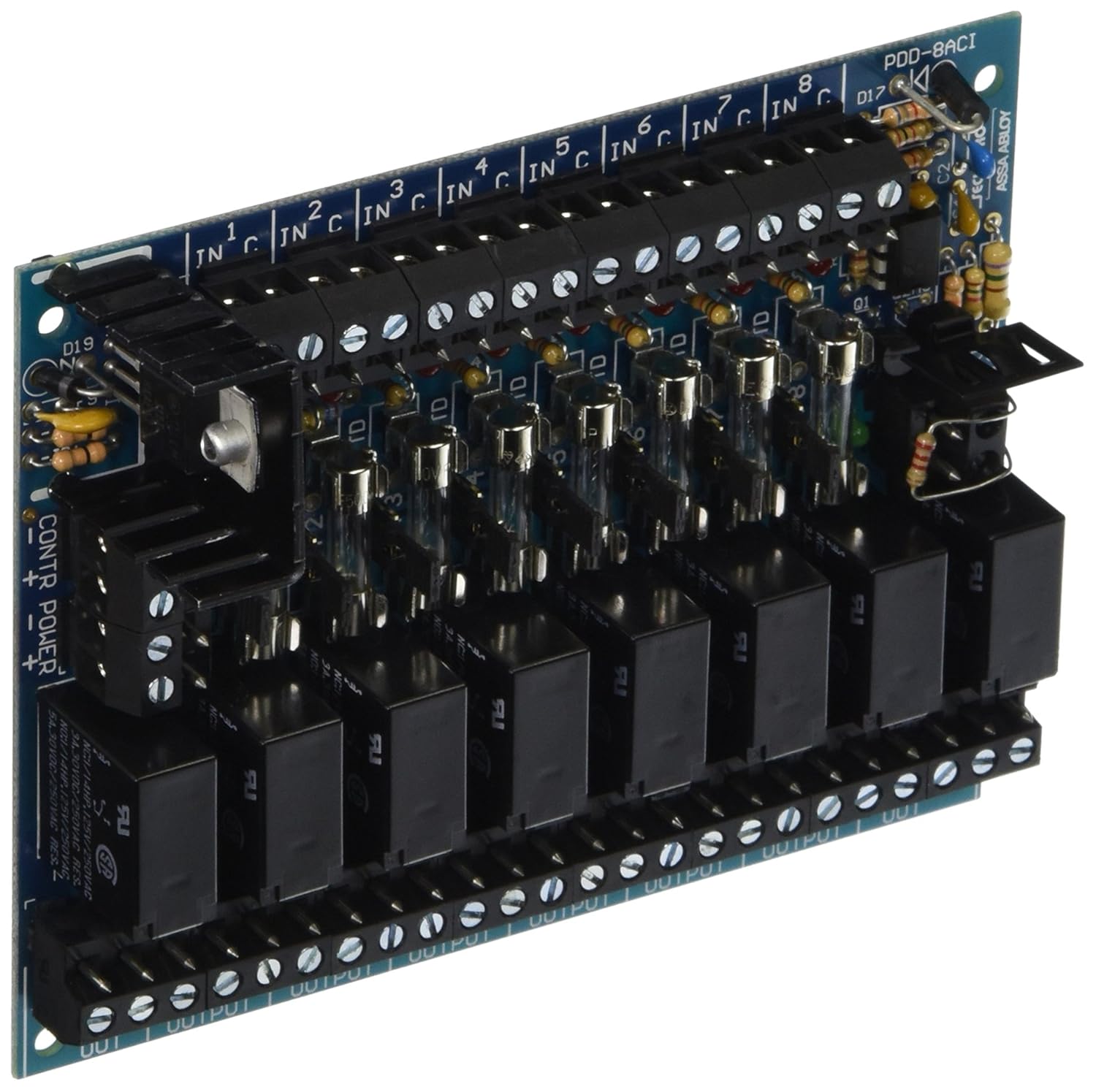 Securitron PDB8F8R Fused Output Power Distribution with 8