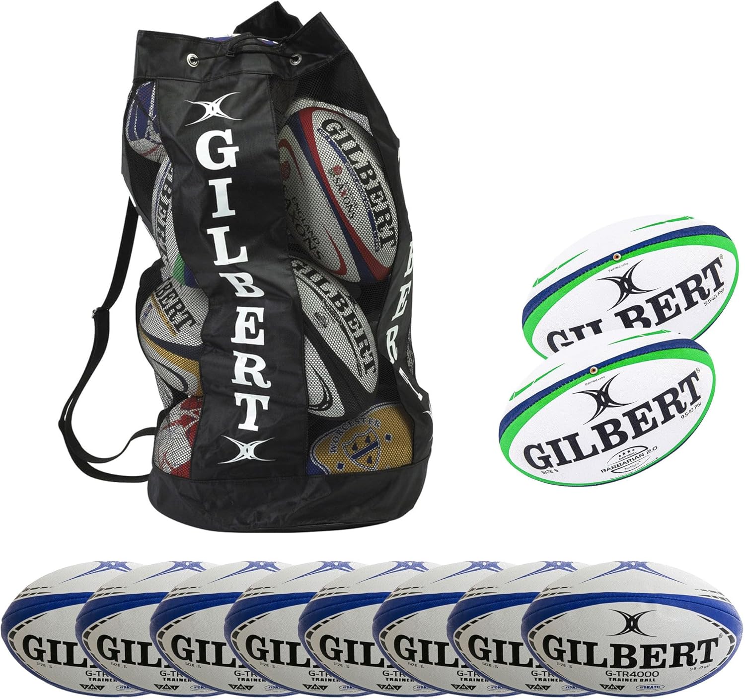 Gilbert Premier Rugby Ball Pack