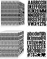 Vista 23 de 500 piezas de 10 hojas de calcomanías de letras, calcomanías de números de buzón de vinilo autoadhesivas impermeables, calcomanías de números