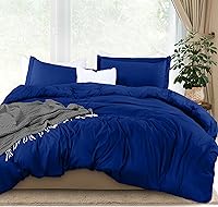 Vista 45 de Utopia Bedding - Funda de edredón de tamaño completo - Juego de 3 piezas con cierre de cremallera - 1 funda de edredón de 80x90 pulgadas y 2 fundas