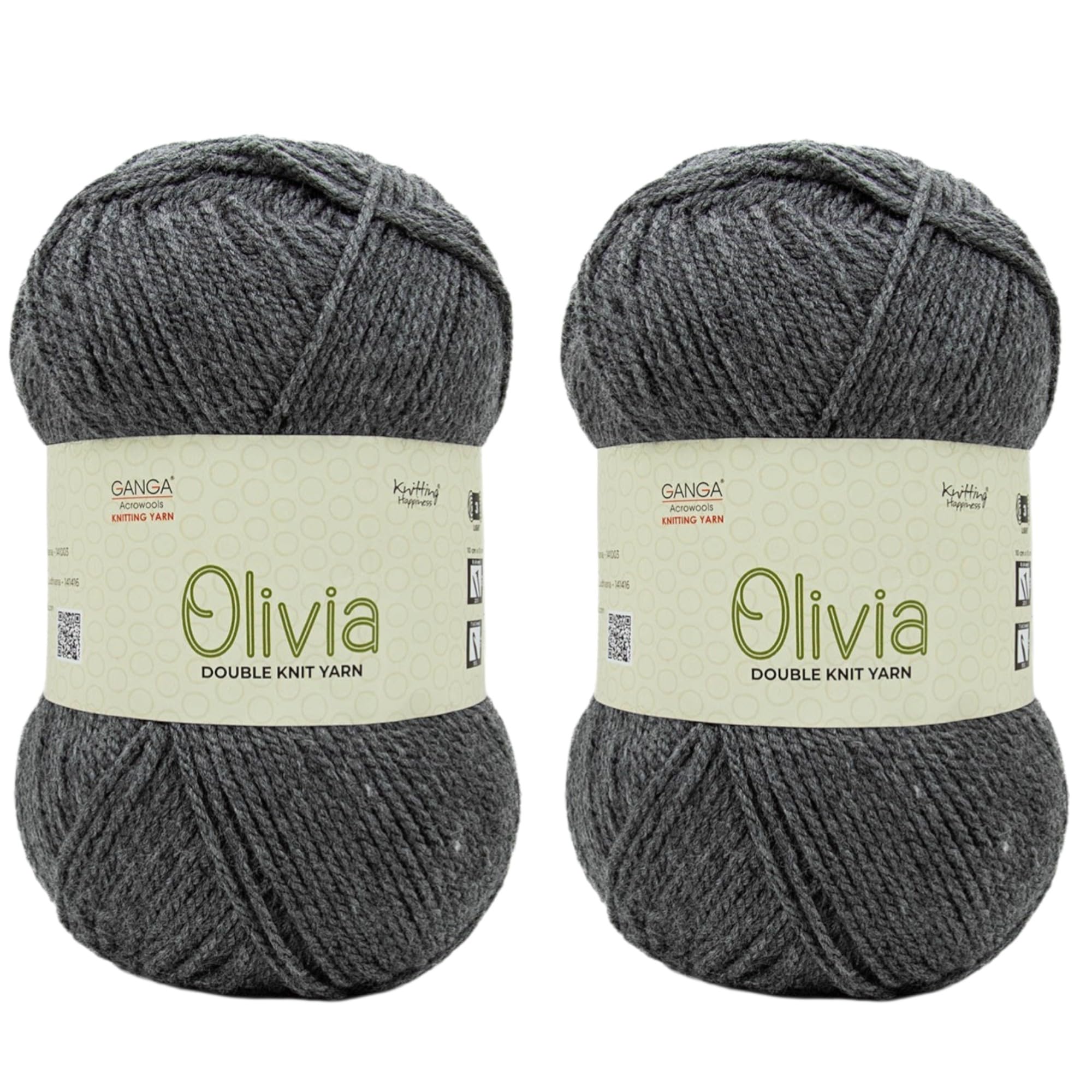 Ganga Acrowools Olivia Yarn - Maroon (2 Balls) -25 Ganga Acrowools Olivia Yarn - Maroon (2 Balls) -25