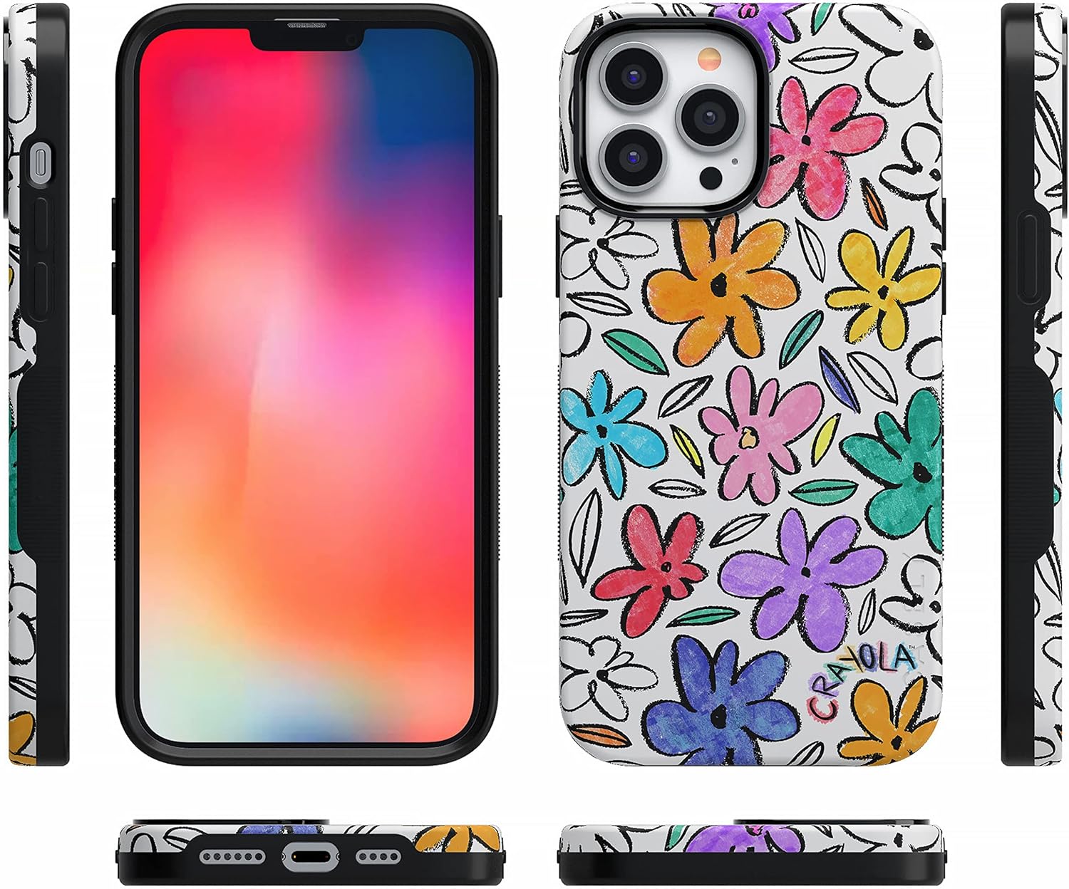 Casely iPhone 12 Pro Max Case | Outside the Lines | Crayola Marker | Bold Protective Design | MagSafe Compatible Design