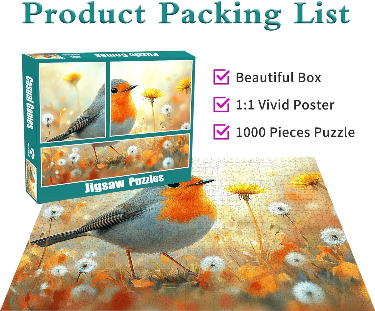 Puzzle Erwachsene 2000 Teile Vogel Tier Educa Jigsaw für Kinder ab 8 Jahren Mädchen Jungen, Erwachsene Impossible Klassische Puzzles Schwer, Anspruchsvoll Spielspaß, Als Familienspiel 70x99cm t-738
