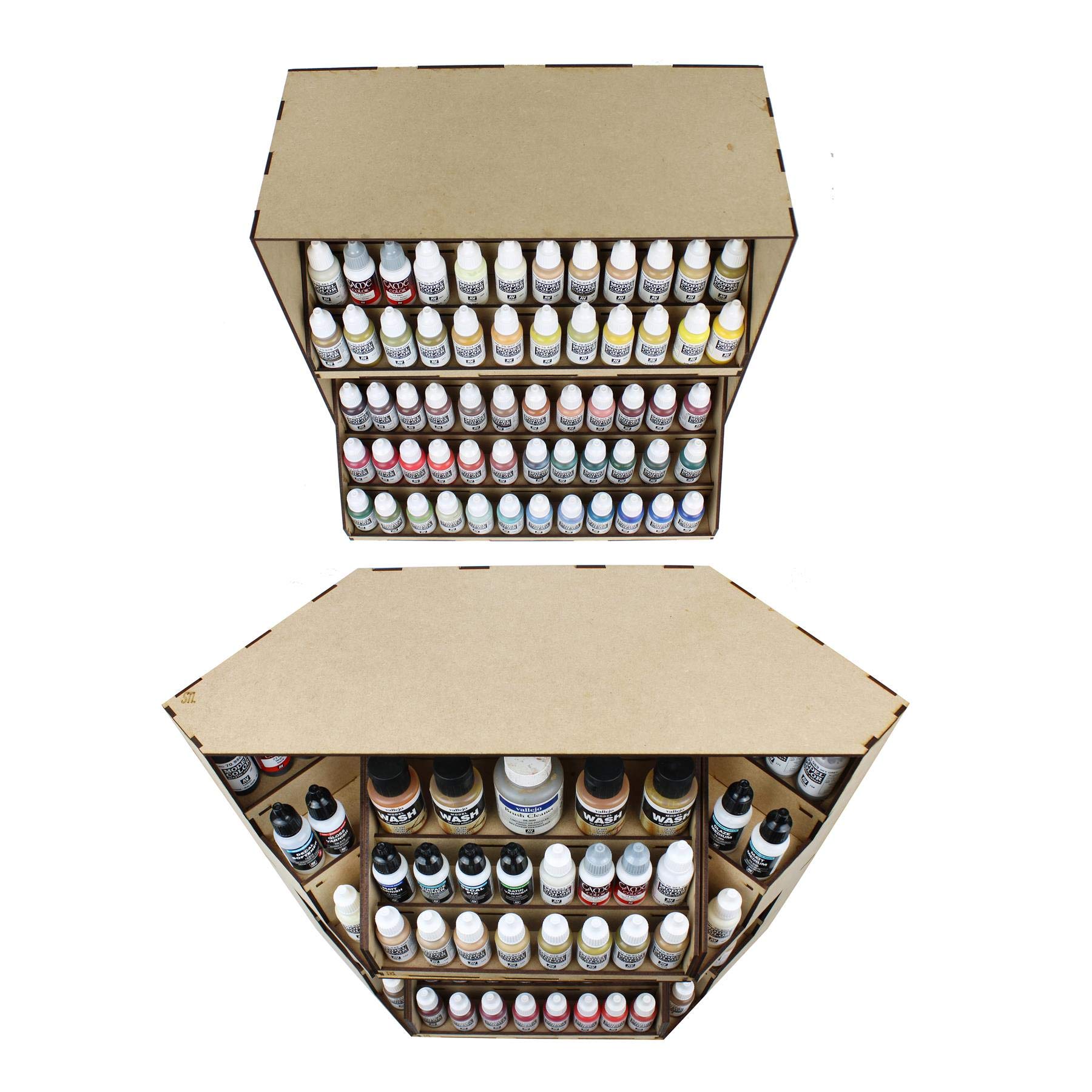 War World Gaming Modułowa stacja lakiernicza MDF zestaw 1 – zestaw podstawowy – miniaturowe malarstwo miniaturowe miniaturowe figurki diorama kolejowa dla hobbystów