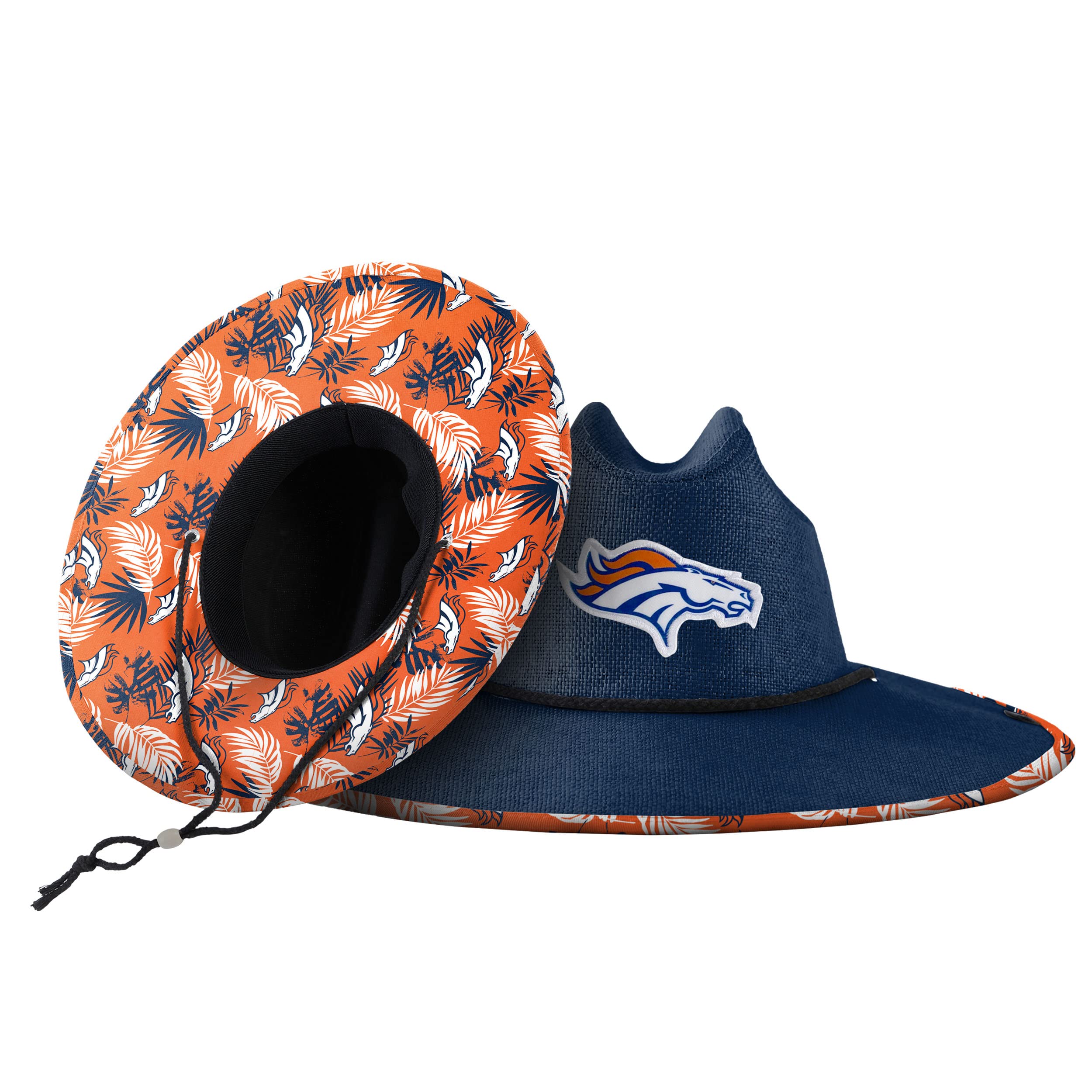 FOCO Denver Broncos NFL Team Color Straw Hat