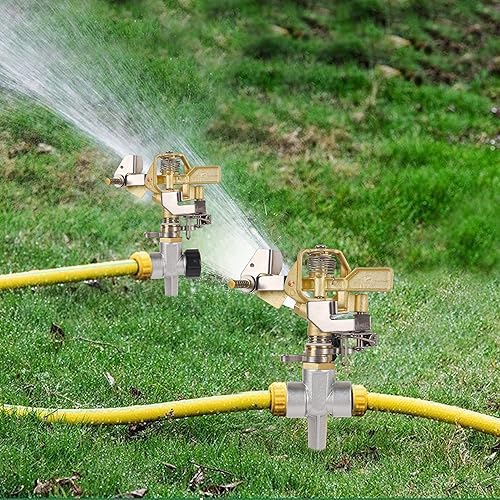 Miniatura 4 de Biswing Paquete de 2 aspersores de impacto y rociadores de impacto de latón de 12 pulgada, paquete de 2
