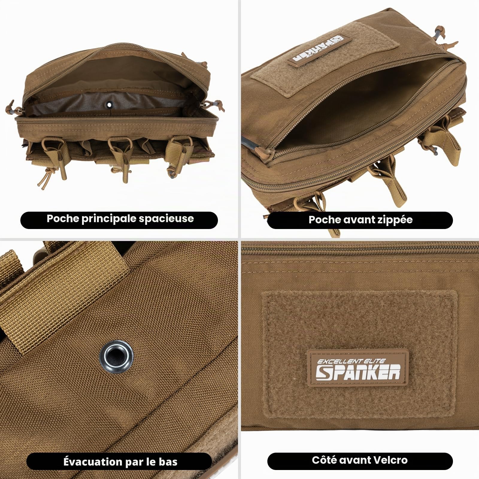 EXCELLENT ELITE SPANKER Pochette Actique pour Chargeur Sac de Rangement pour Chargeur Pochette Tactique Molle(COB)