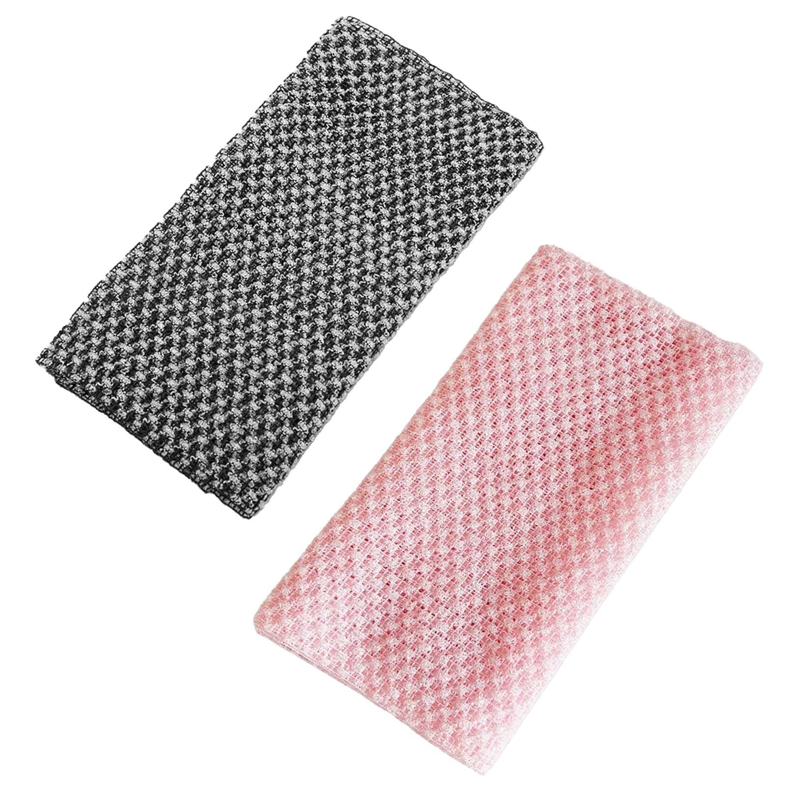 Strrng Men's Pink 2 Pcs Japanese Exfoliating Shower Towel,Exfoliating Shower Towel,Extra Long Deep Showers Towels,Antibacterial Showers Towels,For Cleaning And Massage For And Wo (Black,)