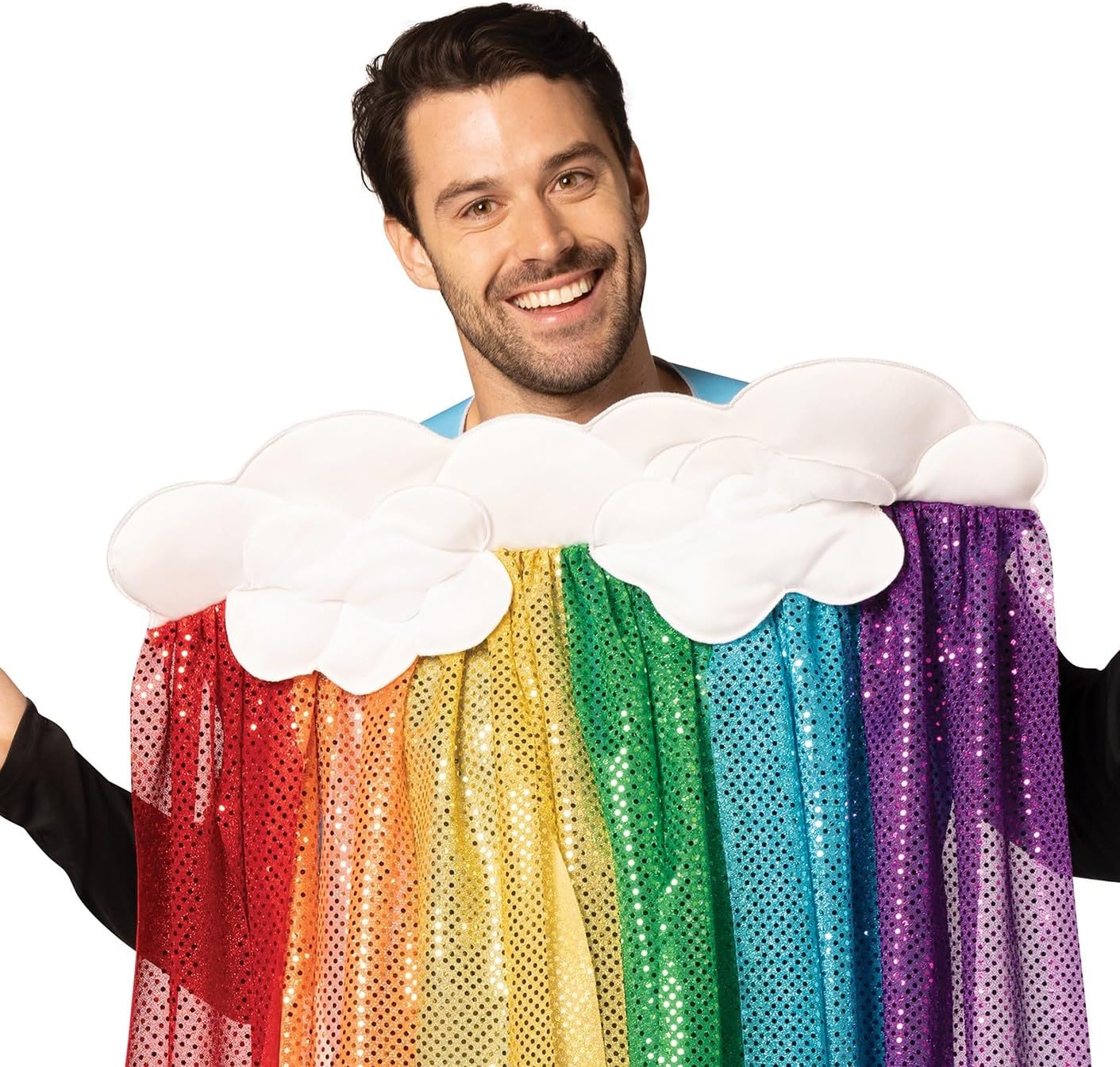 Rasta Imposta Colorful Rainbow Halloween Costume Sun Party Funny Dress Up Mens Womens Costumes, Adult One Size - Image 7