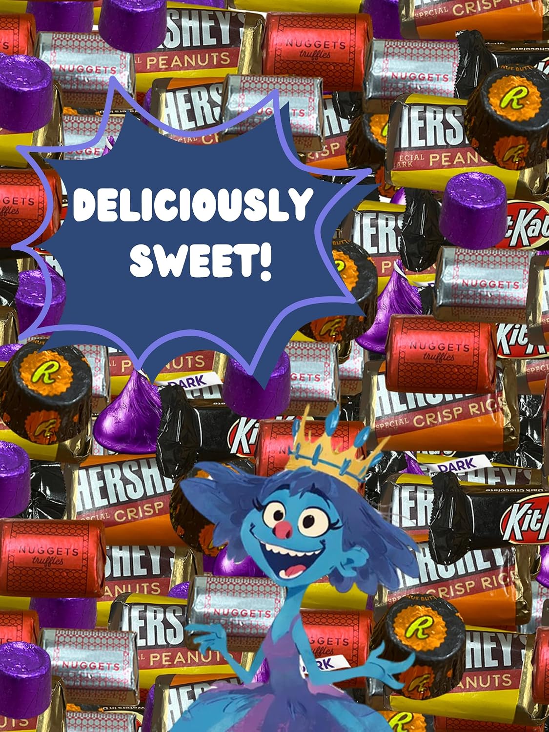 Dark Chocolate Candy Variety - 2 lbs - Kisses Dark, Dark Chocolate - Bulk Dark Chocolate - Individually Wrapped Chocolate