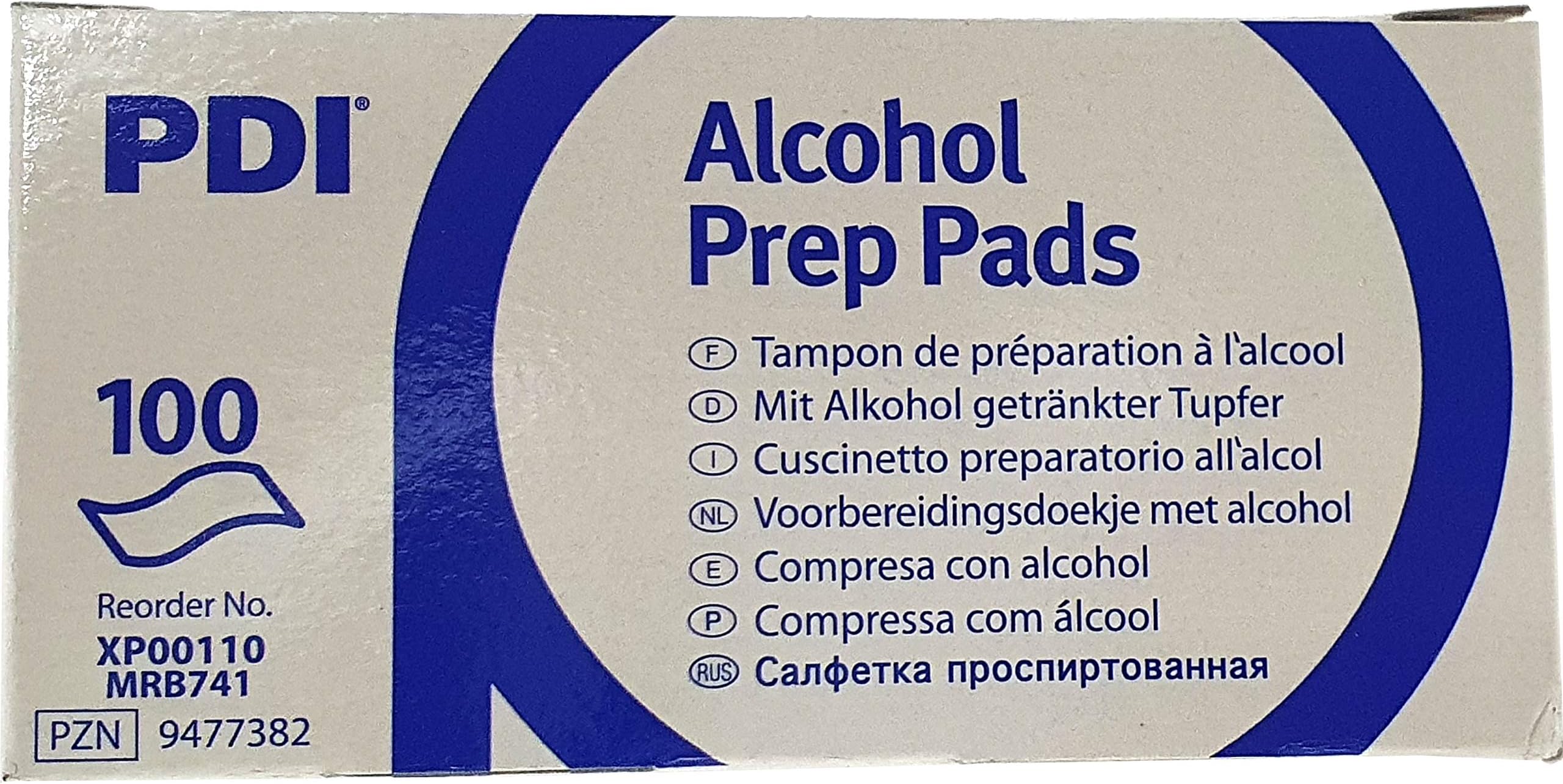 PT# C69900 PT# # C69900- Alcohol Prep Pads Sterile Large 100/Bx by, PDI Professional Disposables (1)