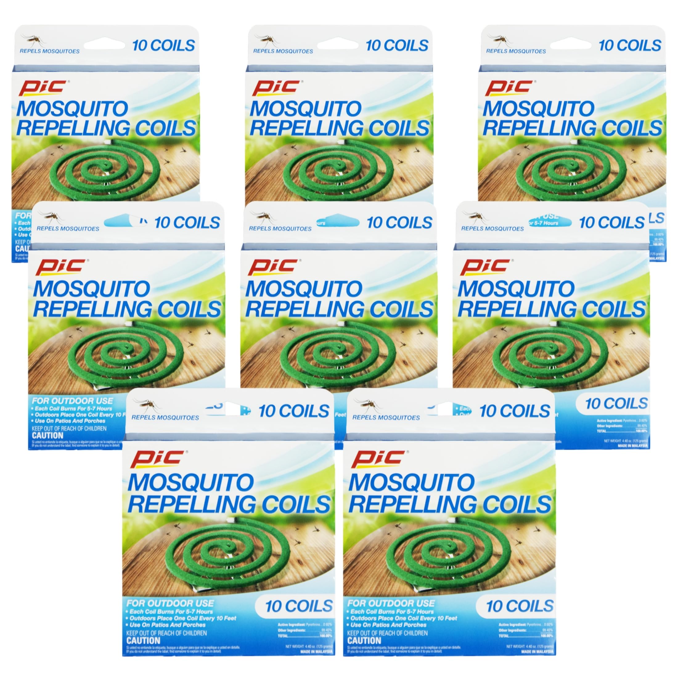Amazon.com: PIC Mosquito Repellent Coils 10 Each (8) : Patio, Lawn