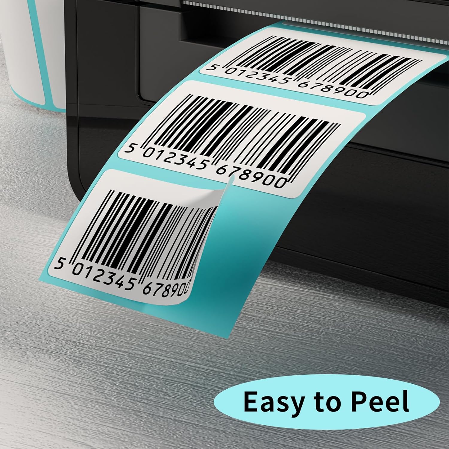 OausTect Thermal Labels 2.25 x 1.25 Inches 6 Rolls Barcode Sticker White Shipping Labels Self-Adhsive Mailing Labels Compatible with Rollo/Zebra Thermal Label Printer (1000 Labels/Roll) - Image 5
