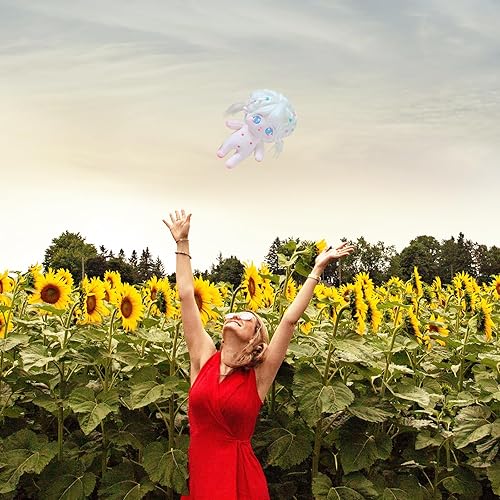 Miniatura 5 de CALEMBOU Muñeca de felpa de 7.9 in, linda muñeca de algodón con esqueleto articulado, muñeca de peluche suave de anime y juego de peluquería, regalo