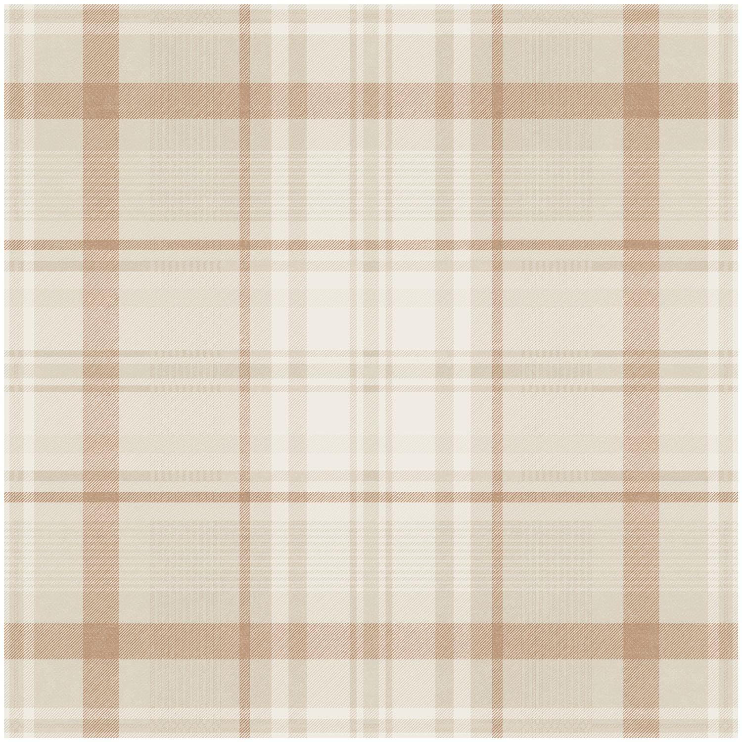 Yöl Orange Kirkham Check Wallpaper - Contemporary Versatile Sophisticated - Bedroom Living Room Lounge - 10.05M X 53Cm Roll - Feature Statement Wall - Paste The Paper Washable